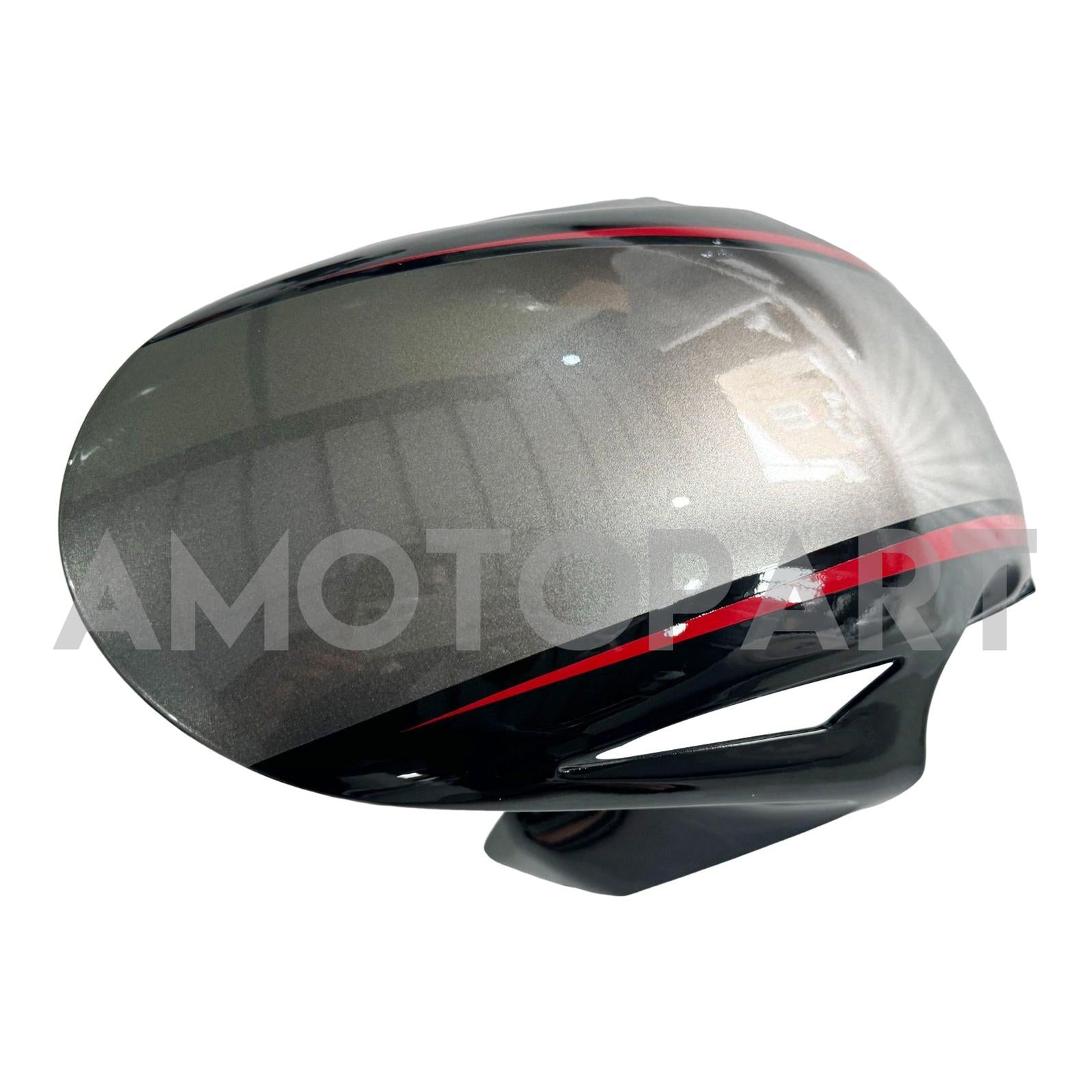 Amotopart 2008-2011 ホンダ CBR1000RR ダークグレー レッドストライプフェアリングキット付き