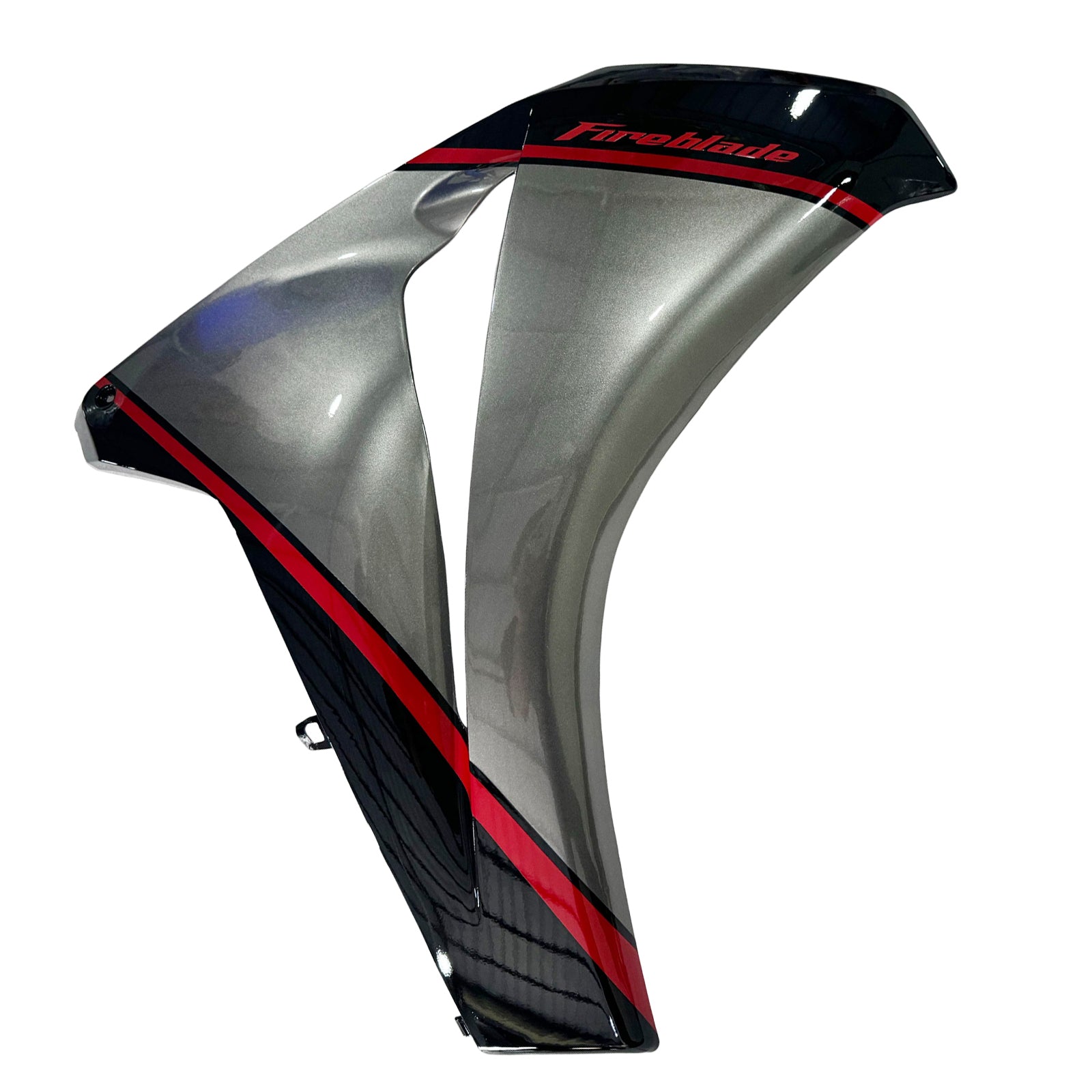 Amotopart 2008-2011 Honda CBR1000RR ciemnoszary z czerwonym zestawem owiewki Stripe
