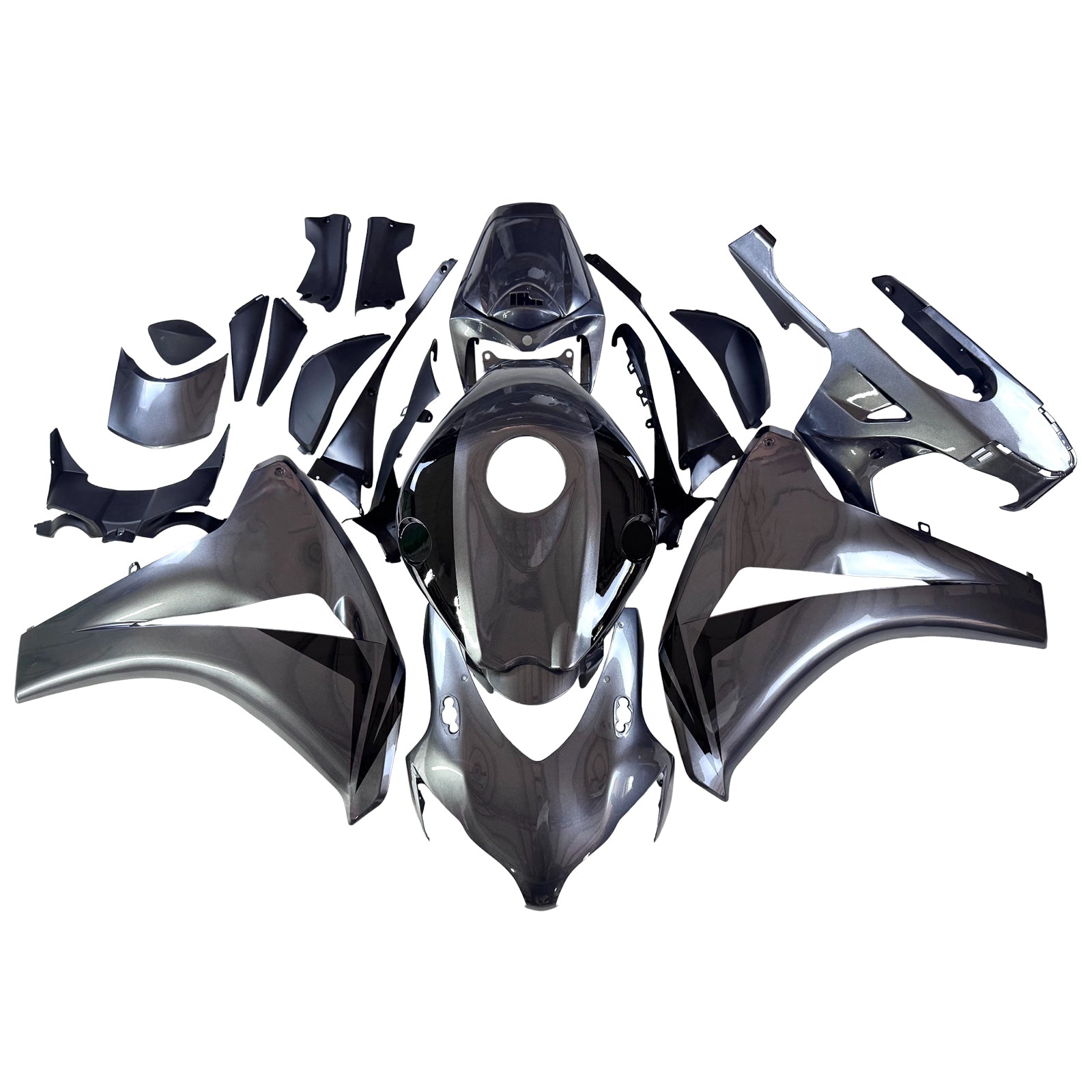 Amotopart 2008-2011 Honda CBR1000RR Gloss Grey Fairing Kit