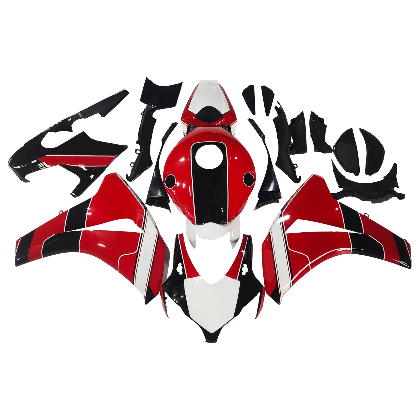 Amotopart 2008-2011 Honda CBR1000RR Red&Black Fairing Kit