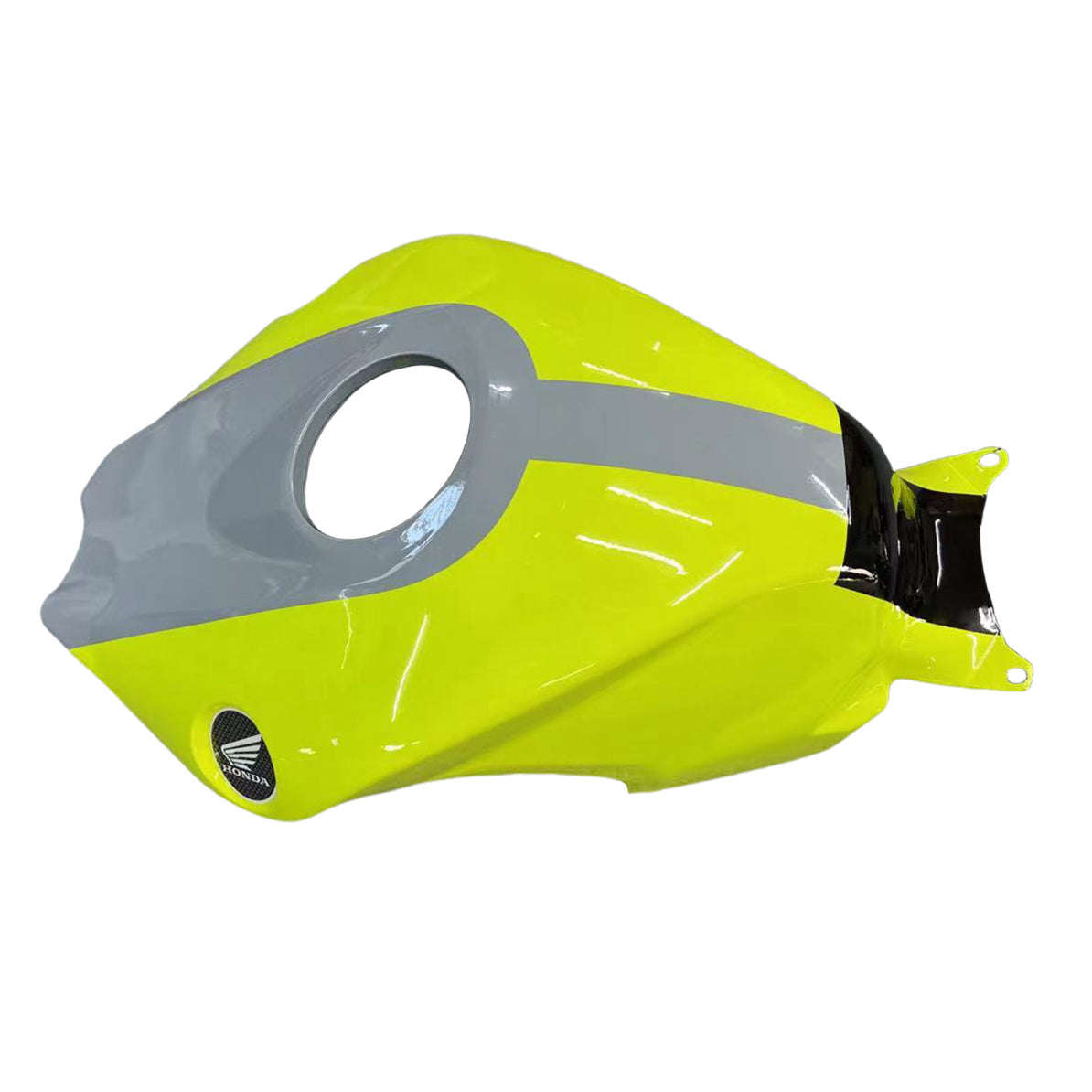 Amotopart 2008–2011 Honda CBR1000RR Verkleidungsset in Grau und Fluorescein