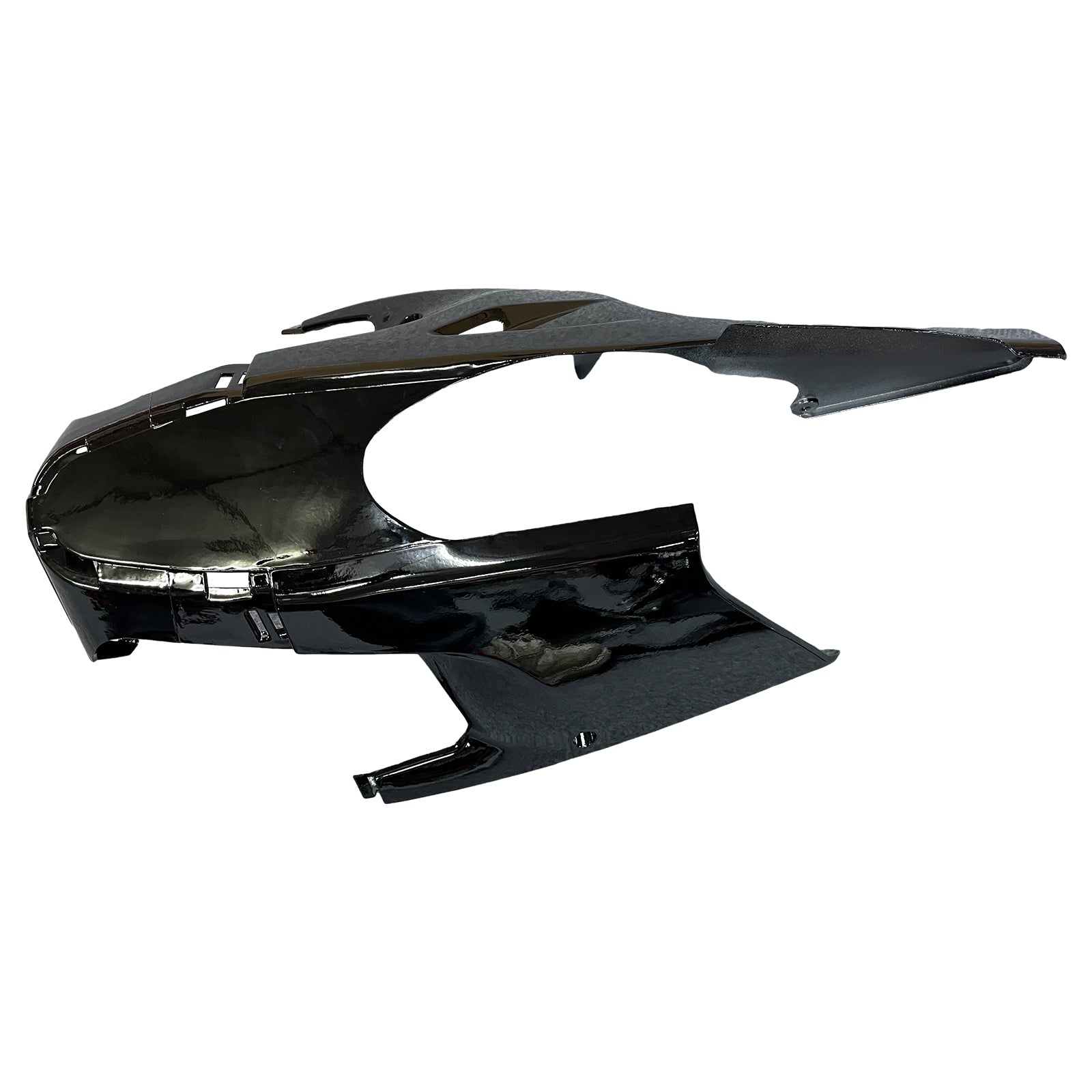 Amotopart 2008-2011 Honda CBR1000RR Bloss Black avec kit de carénage à rayures rouges