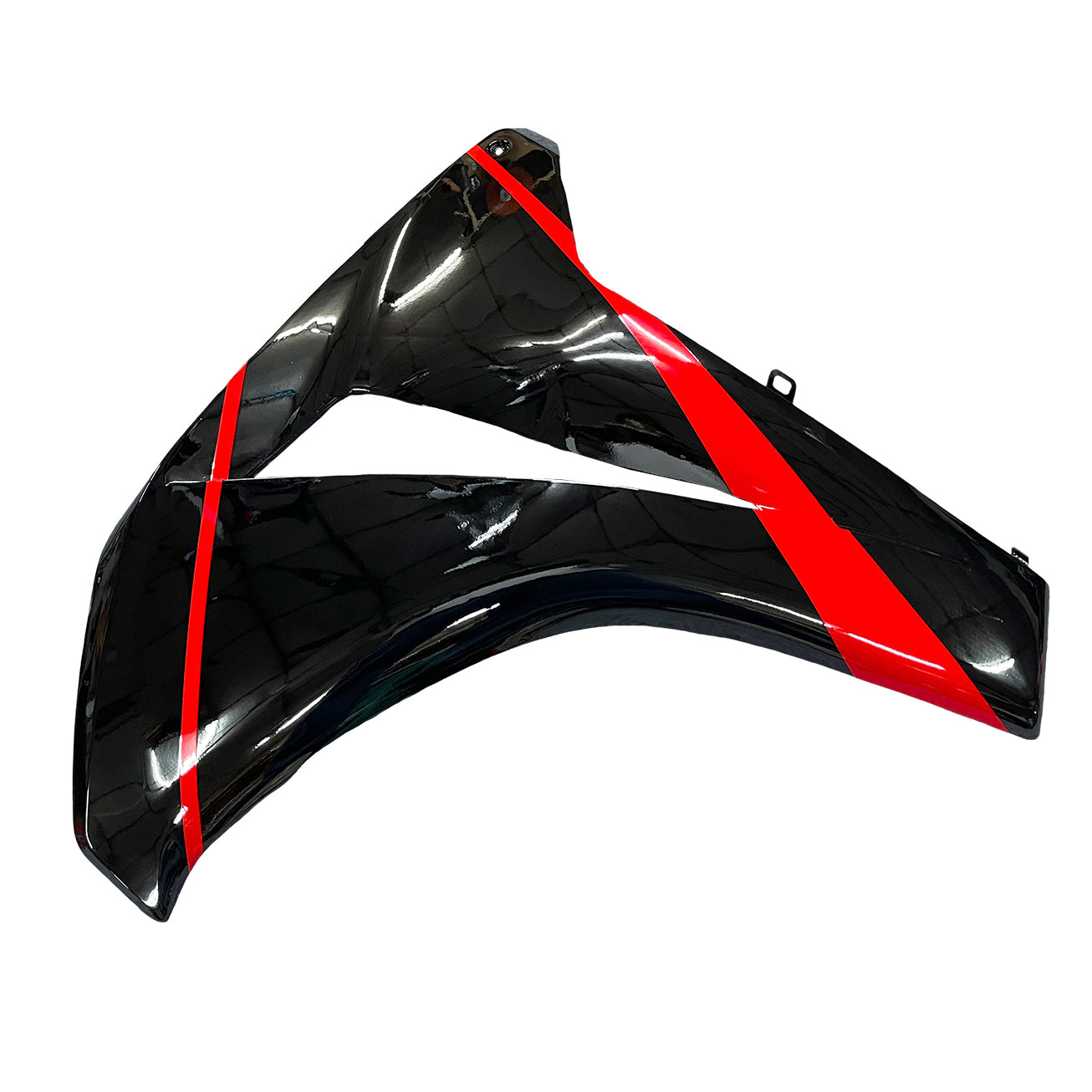 Amotopart 2008-2011 Honda CBR1000RR Gloss Black with Red Stripe Fairing Kit