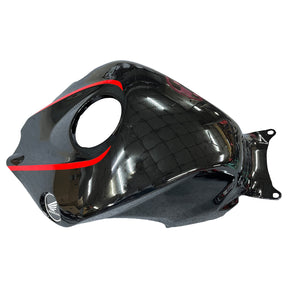 Amotopart 2008–2011 Honda CBR1000RR Verkleidungsset in glänzendem Schwarz mit roten Streifen