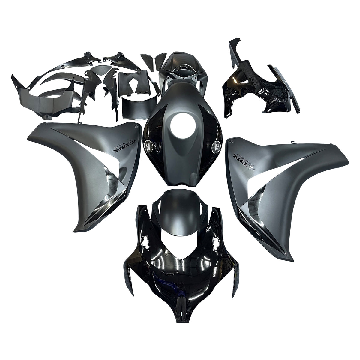 Amotopart 2008-2011 Honda CBR1000RR Matte&Gloss Black Fairing Kit