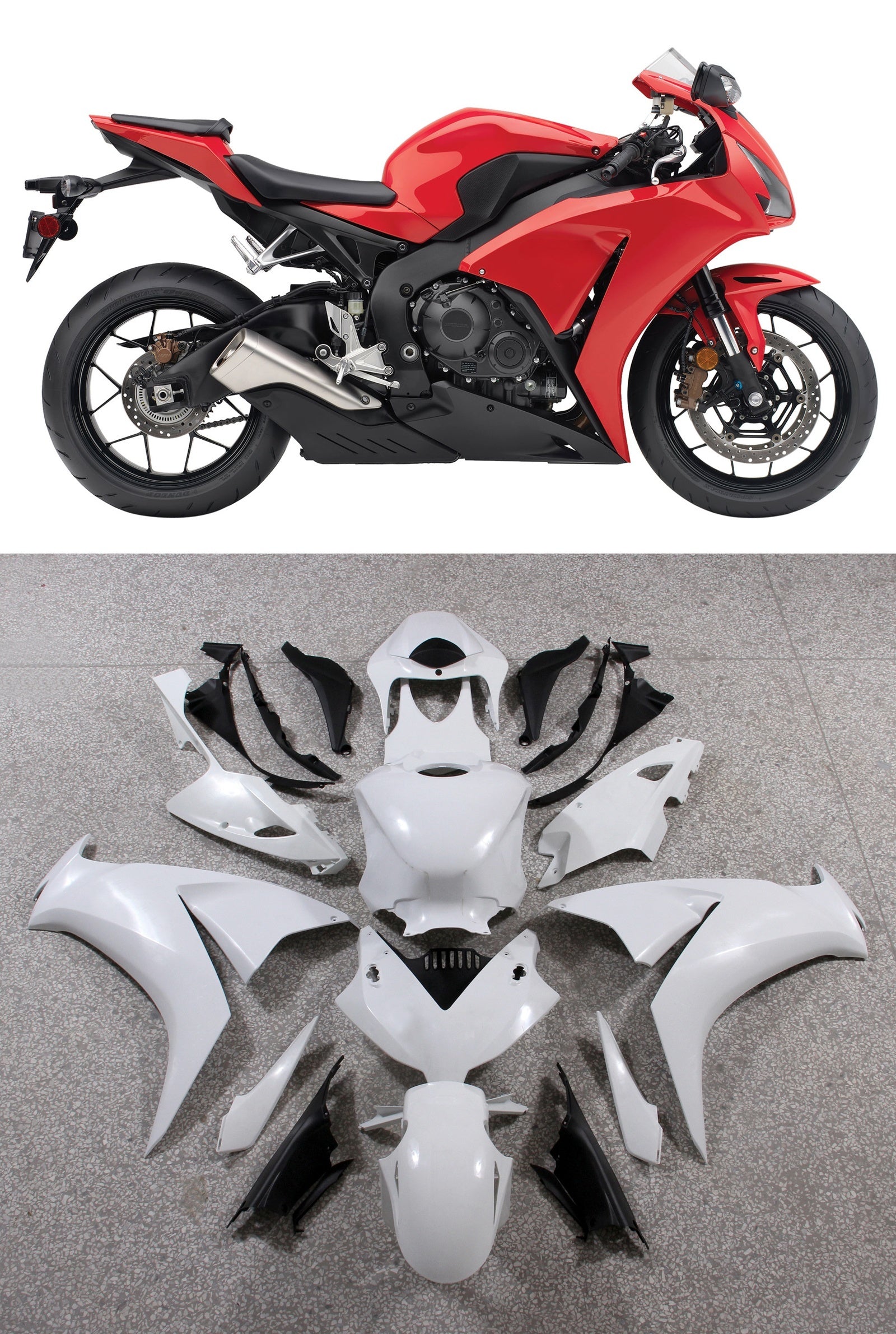 Amotopart 2012-2016 CBR1000RR ホンダ レッド フェアリングキット