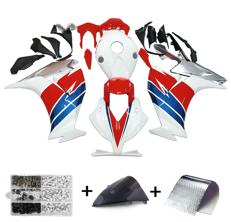 Amotopart 2012-2016 CBR1000RR Honda Fairing White Red Kit