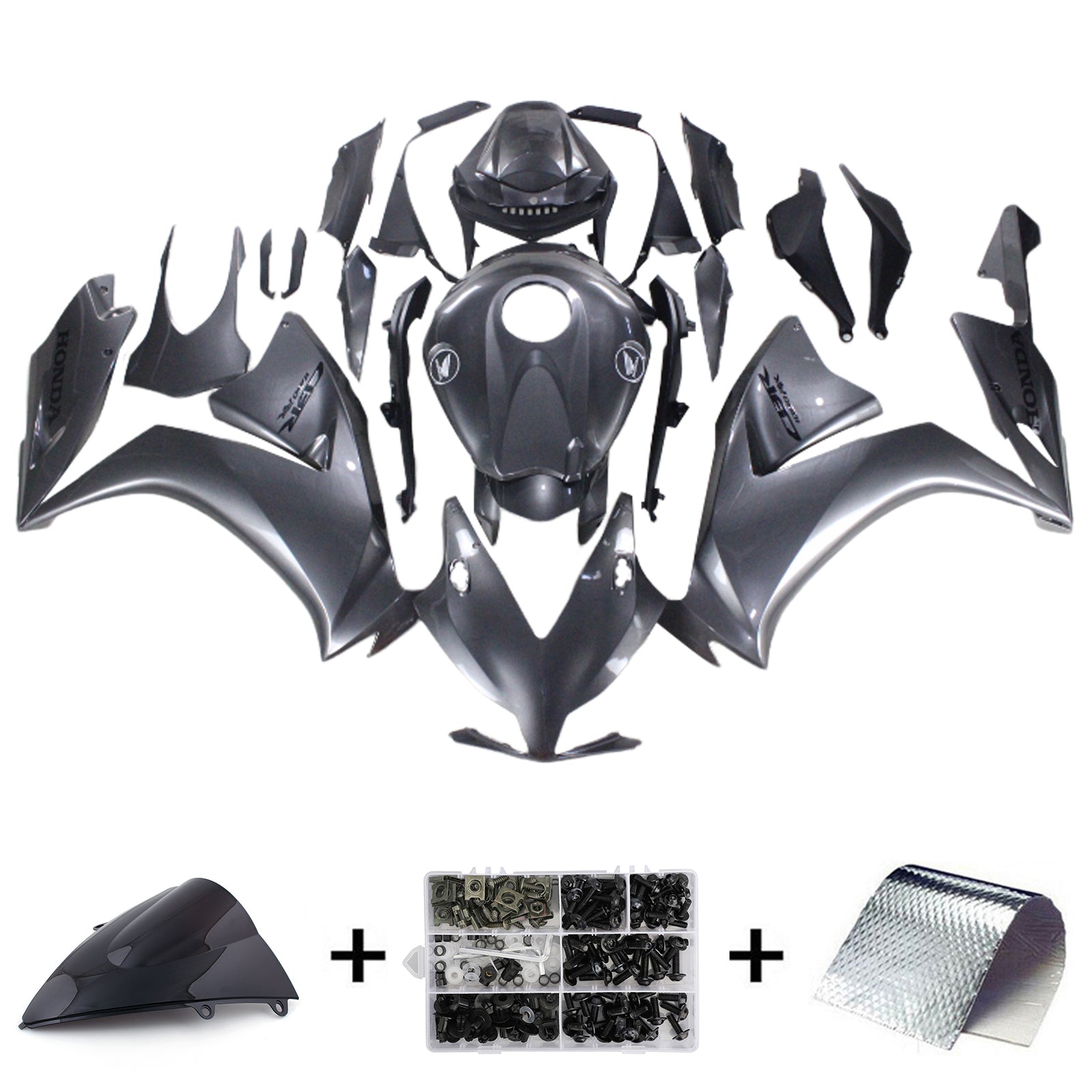 Amotopart 2012-2016 Honda Cbr1000rr Kit de carenado negro