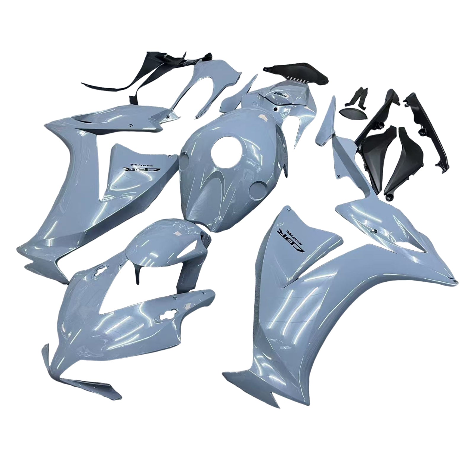 Amotopart 2012–2016 Honda CBR1000RR hellgraues Verkleidungsset