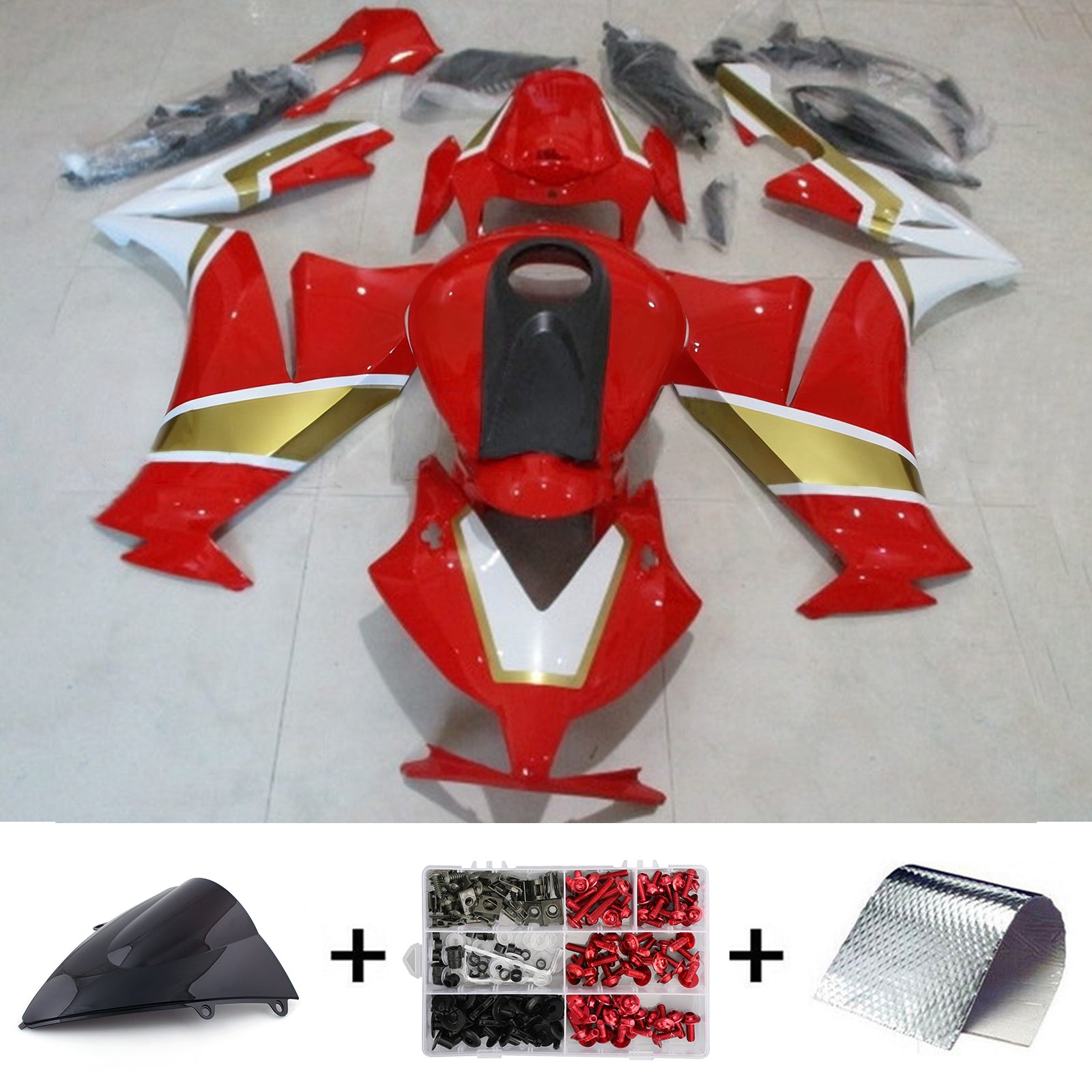 AMOTOPT 2012-2016 HONDA CBR1000RR RED & GOLD FAILING KIT