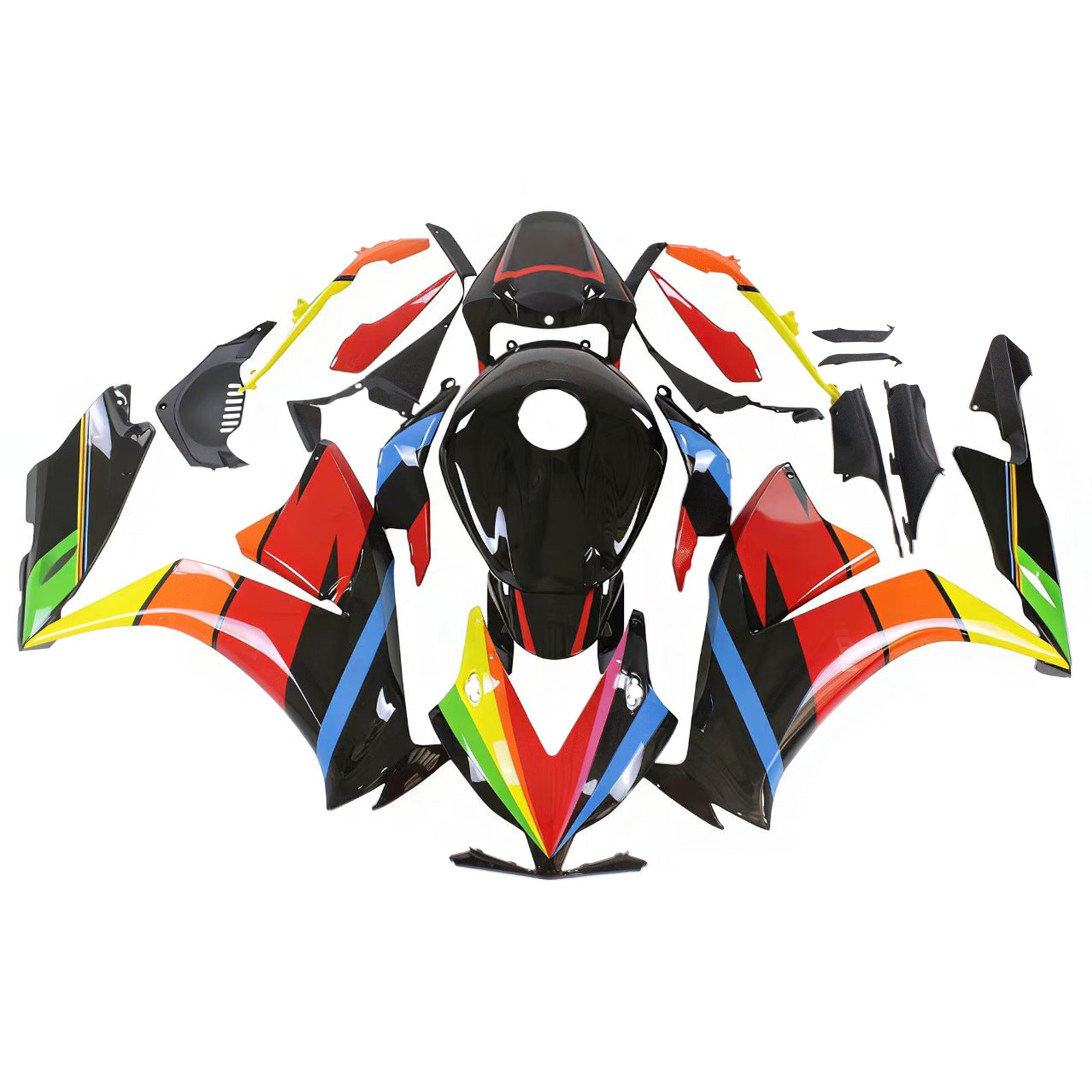 Amotopart 2012-2016 CBR1000RR Honda Kit de carenado multicolor