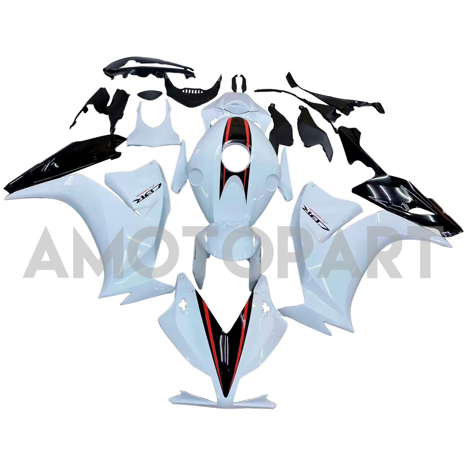 Amotopart 2012-2016 CBR1000RR Honda White&Red Fairing Kit