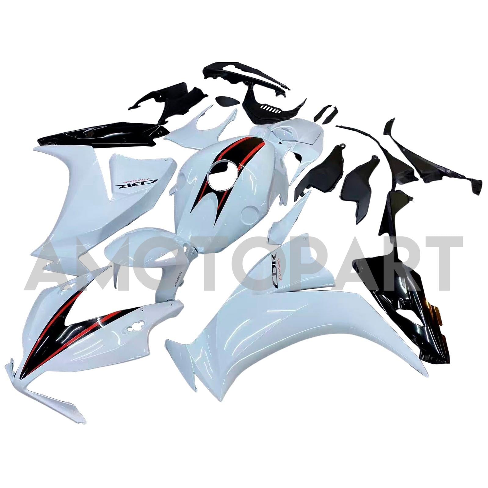 Amotopart 2012-2016 CBR1000RR Honda White&Red Fairing Kit
