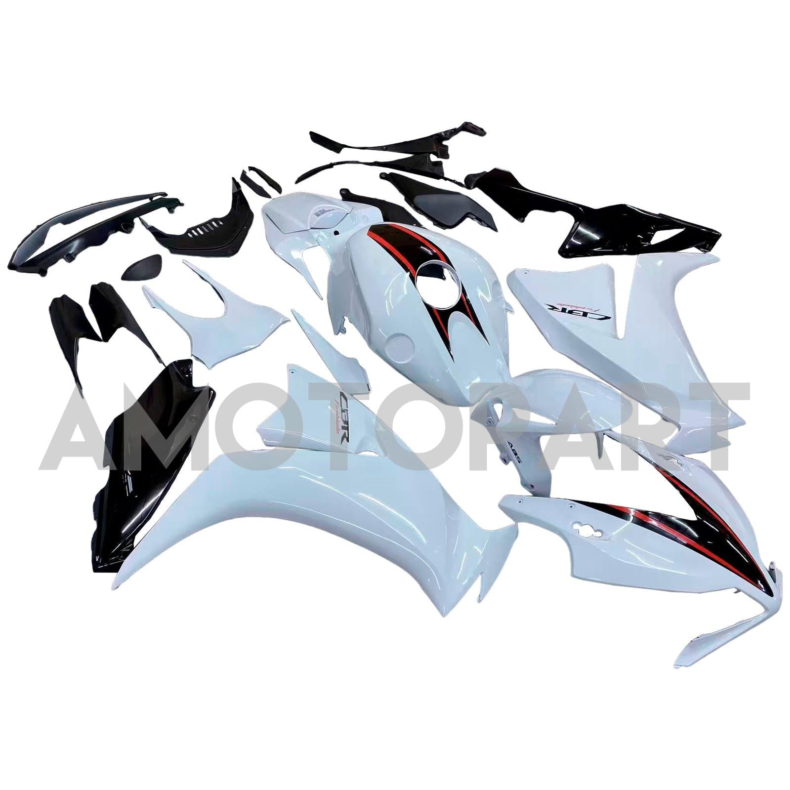 Amotopart 2012-2016 CBR1000RR Honda White&Red Fairing Kit
