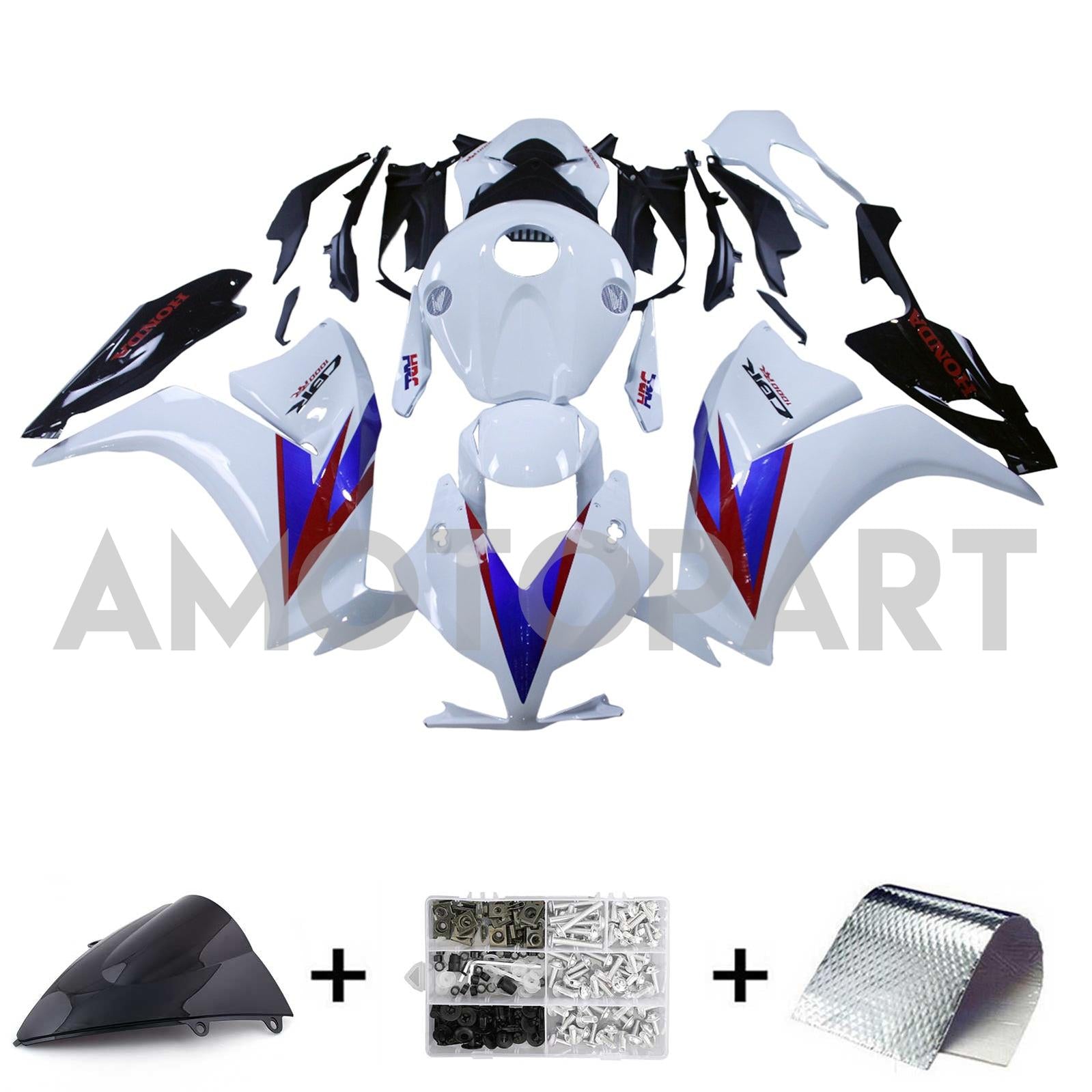 Amotopart 2012-2016 CBR1000RR Honda Blue & Red Style4 Failing Kit