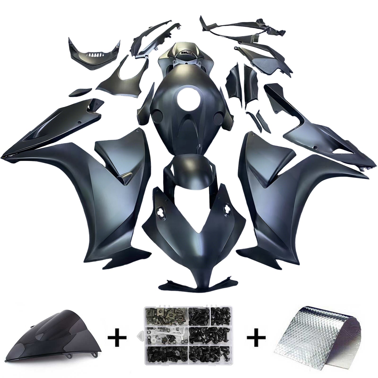 Amotopart 2012-2016 CBR1000RR Honda Black Fairing Kit