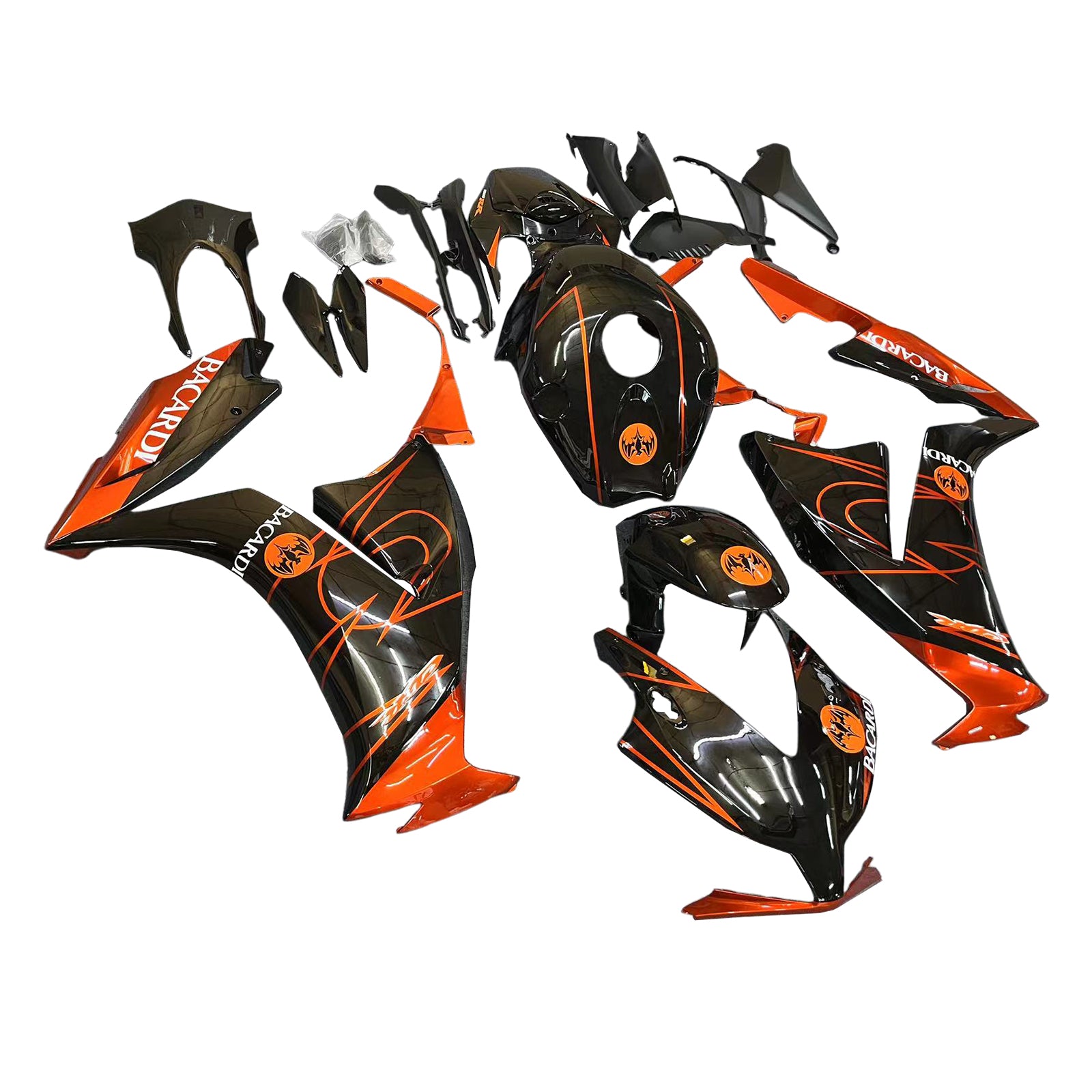 Amotopart 2012-2016 CBR1000RR Honda Black&Orange Fairing Kit