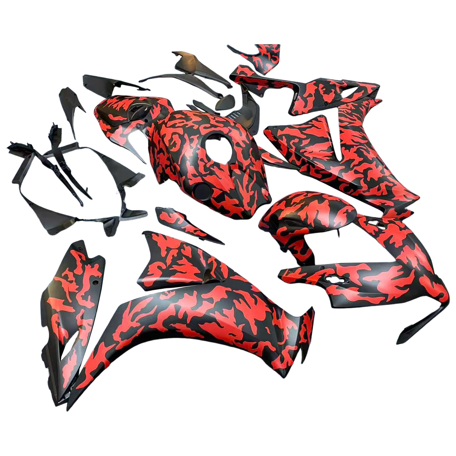Amotopart 2012-2016 Honda CBR1000RR Black Red Fairing Kit