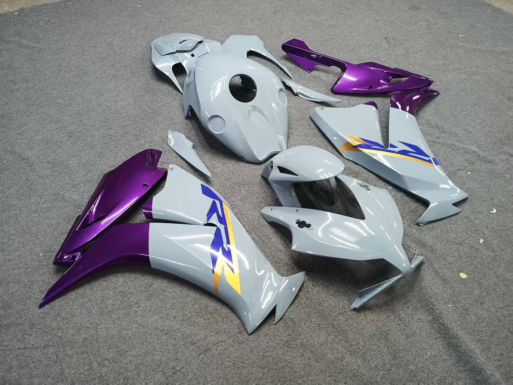 Amotopart 2012-2016 Honda CBR1000rr Kit de carénage en or noir gris