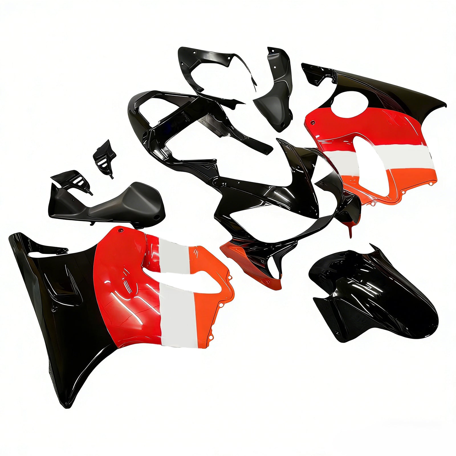Amotopart 2001-2003 Honda CBR600 F4i Red&Orange Fairing Kit