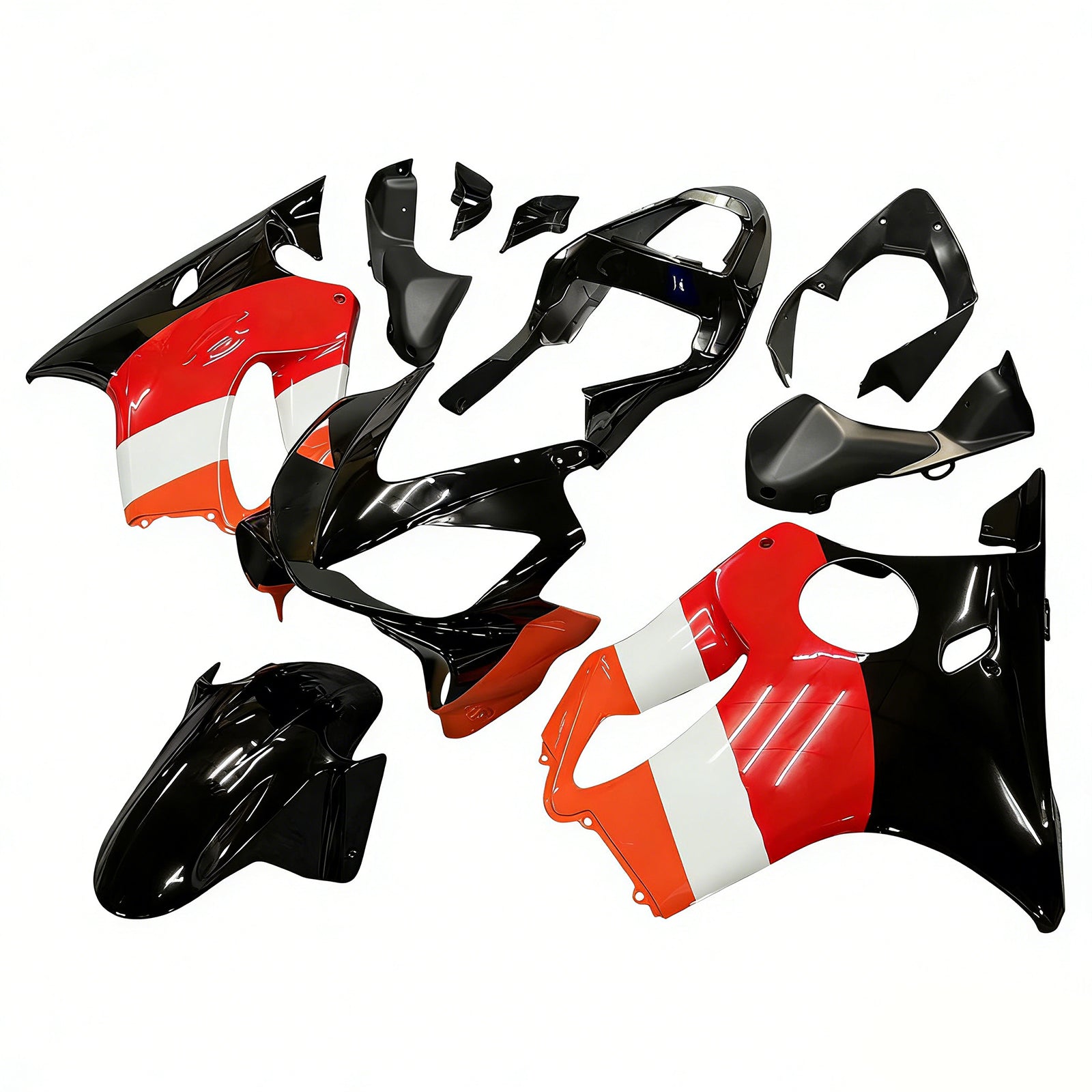 Amotopart 2001-2003 Honda CBR600 F4i Red&Orange Fairing Kit