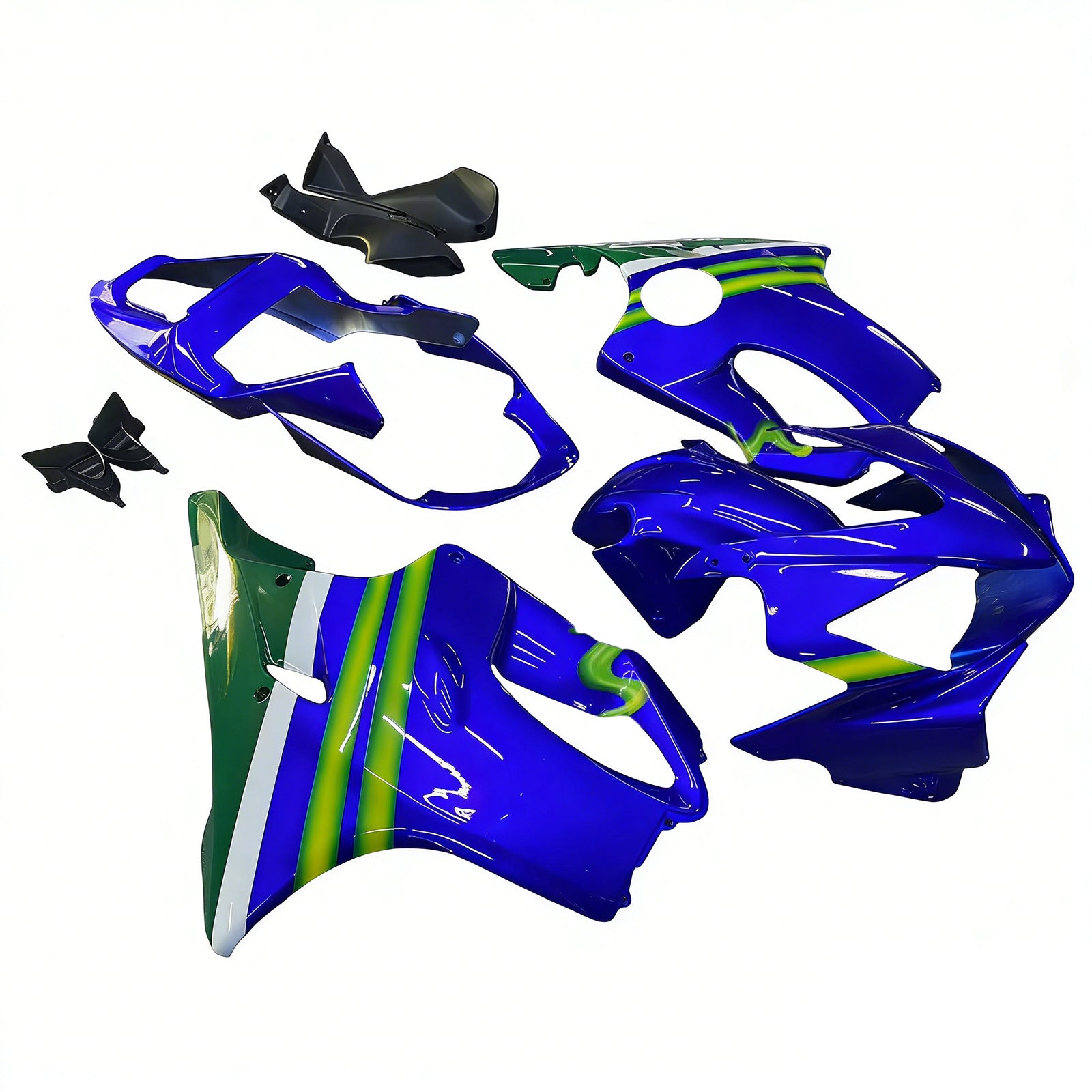 Amotopart 2001-2003 Honda CBR600 F4i Blue&Green Fairing Kit