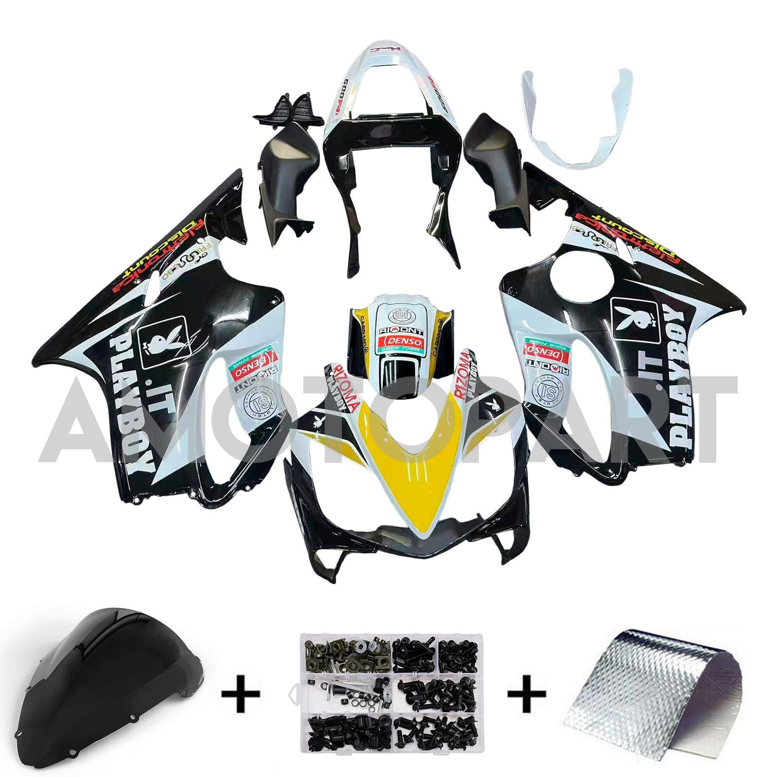 Amotopart 2001-2003 Honda CBR600 F4I Playboy Fairing Kit