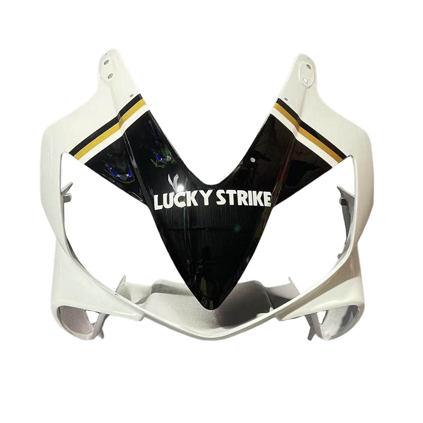 Amotopart 2001-2003 Honda CBR600F4I White & Black Style 2 Lucky Strike Fairing Kit