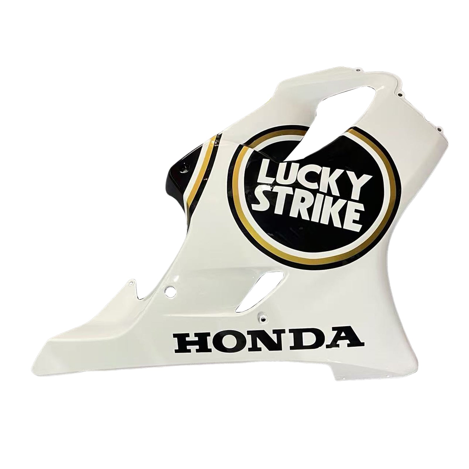 Amotopart 2001-2003 Honda CBR600F4I White & Black Style 2 Lucky Strike Fairing Kit