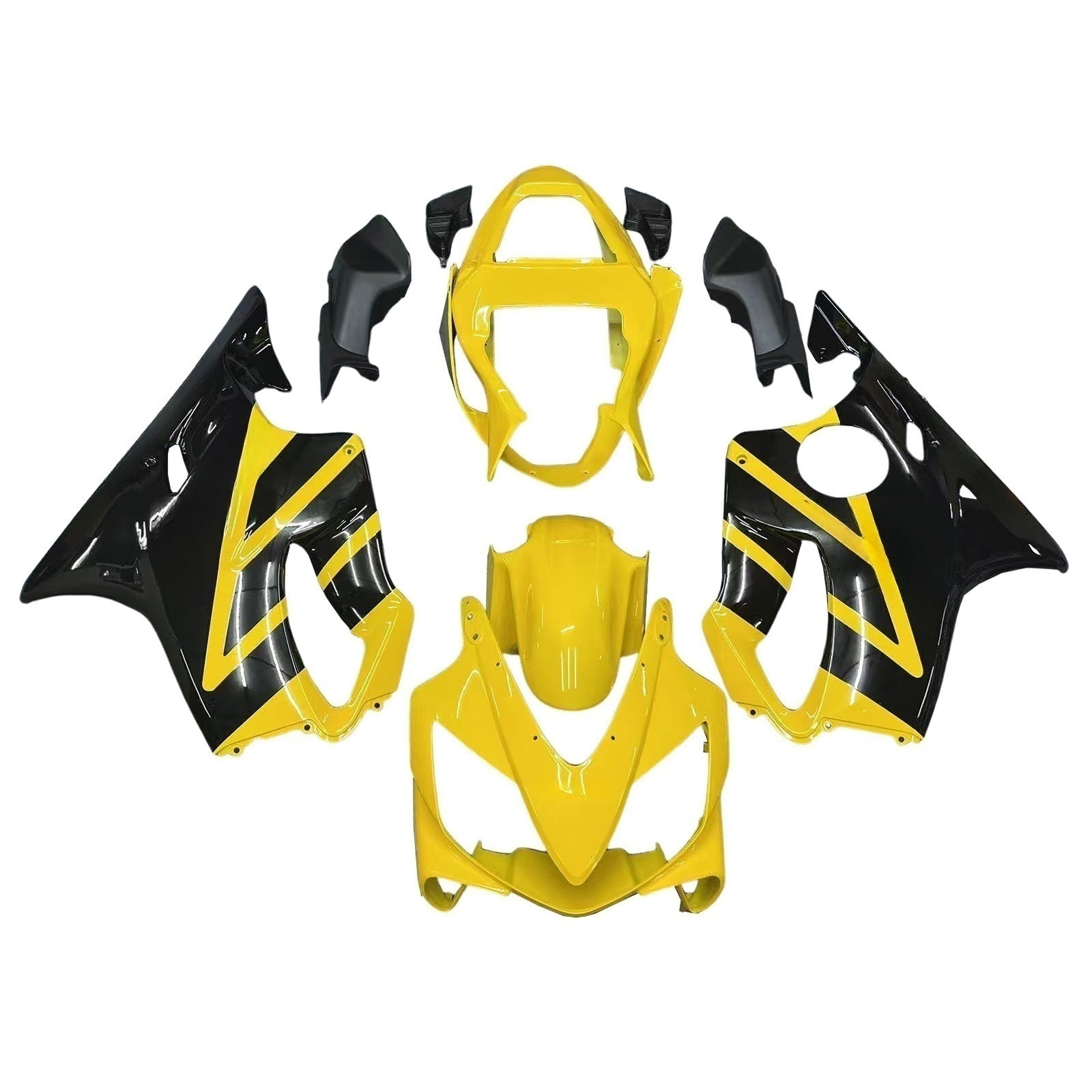 Amotopart 2001-2003 Honda CBR600 F4i Amarillo&BKit de carenado sin carenado