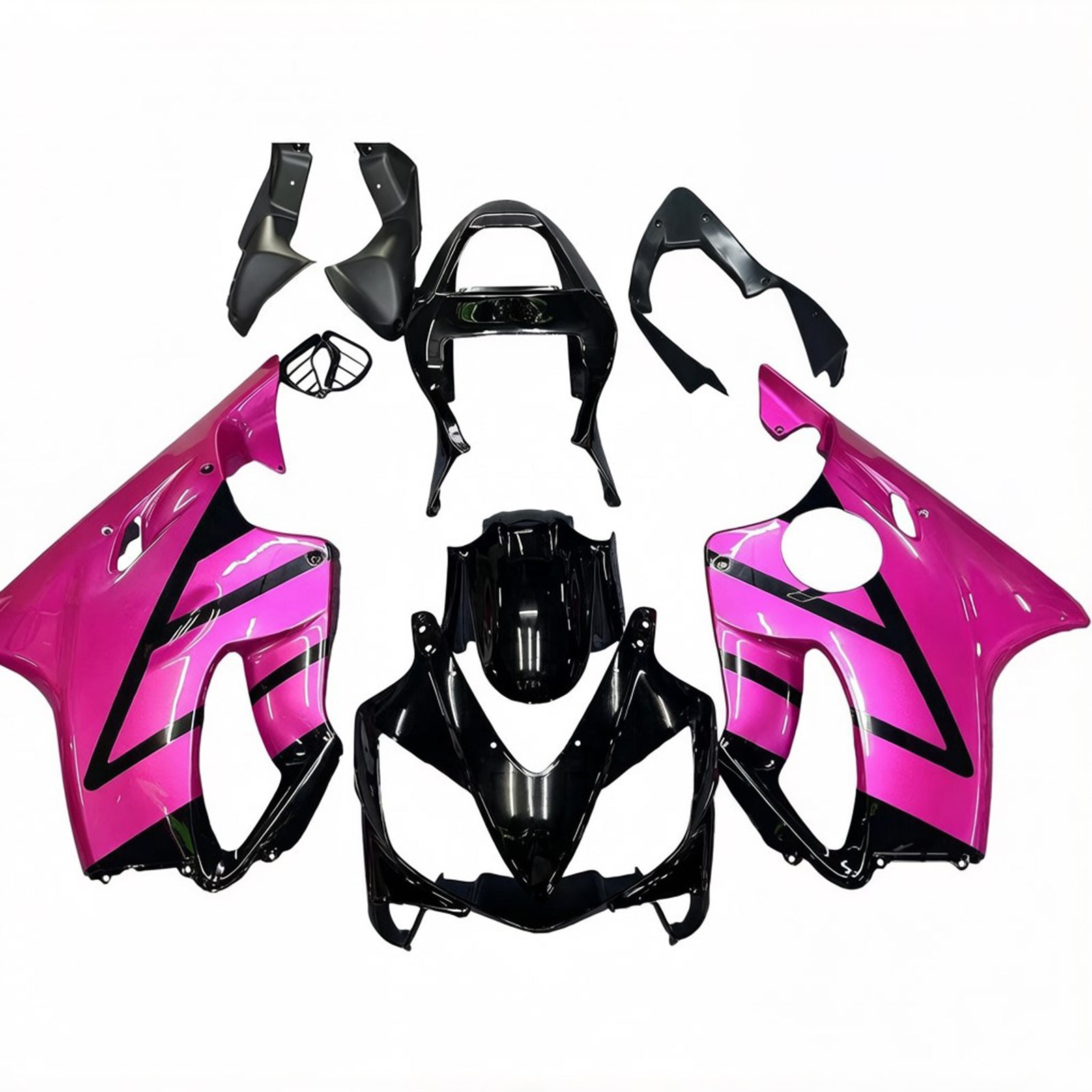 Amotopart 2001-2003 Honda CBR600F4i Kit de carenado morado y negro