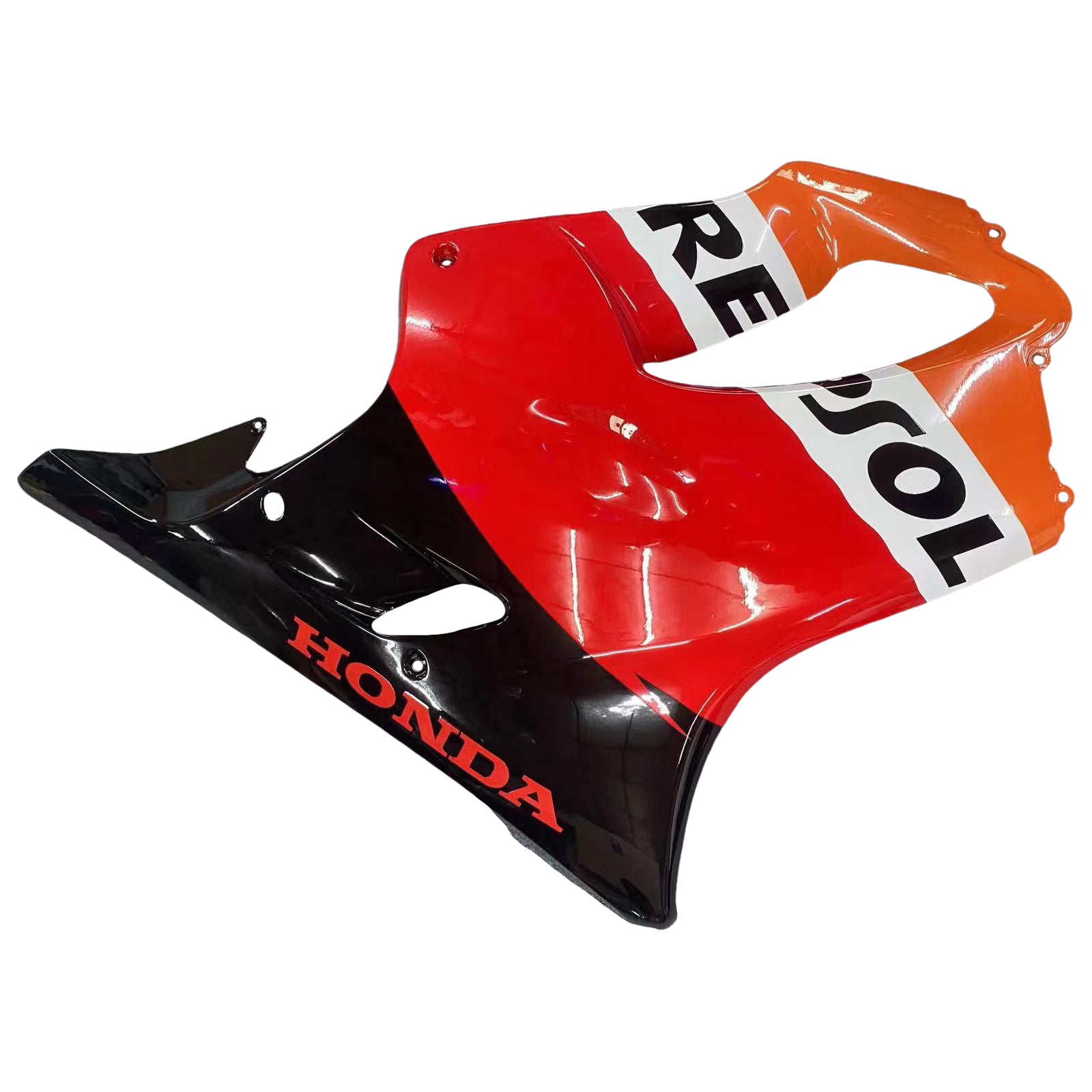 Amotopart 2001-2003 Honda CBR600F4i Kit de carénage rouge et orange Repjol