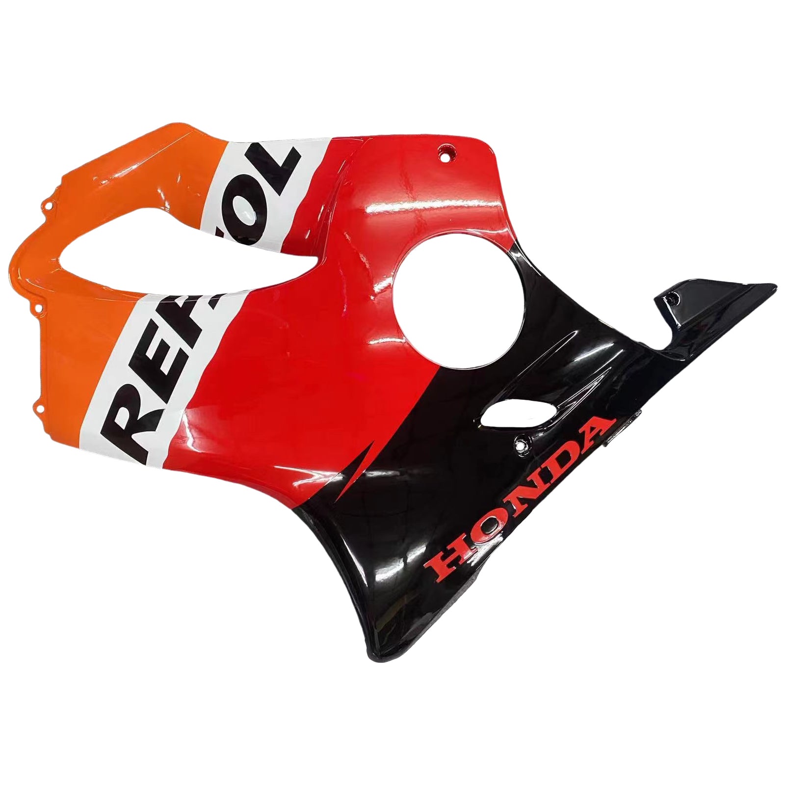 Amotopart 2001-2003 Honda CBR600F4i Kit de carénage rouge et orange Repjol