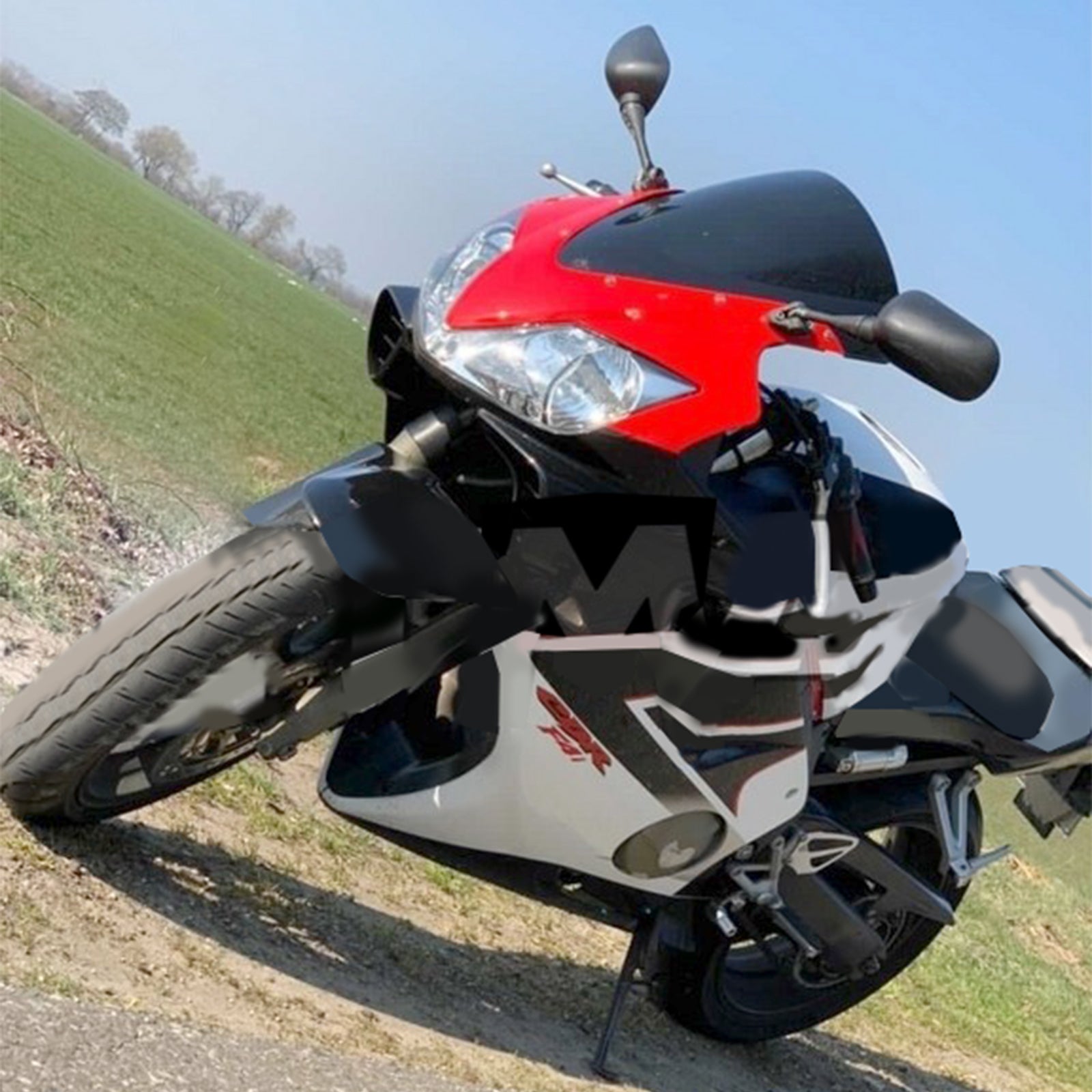 Amotopart 2001-2003 Honda CBR600F4i Kåpa Röd&Black Style3 Kit