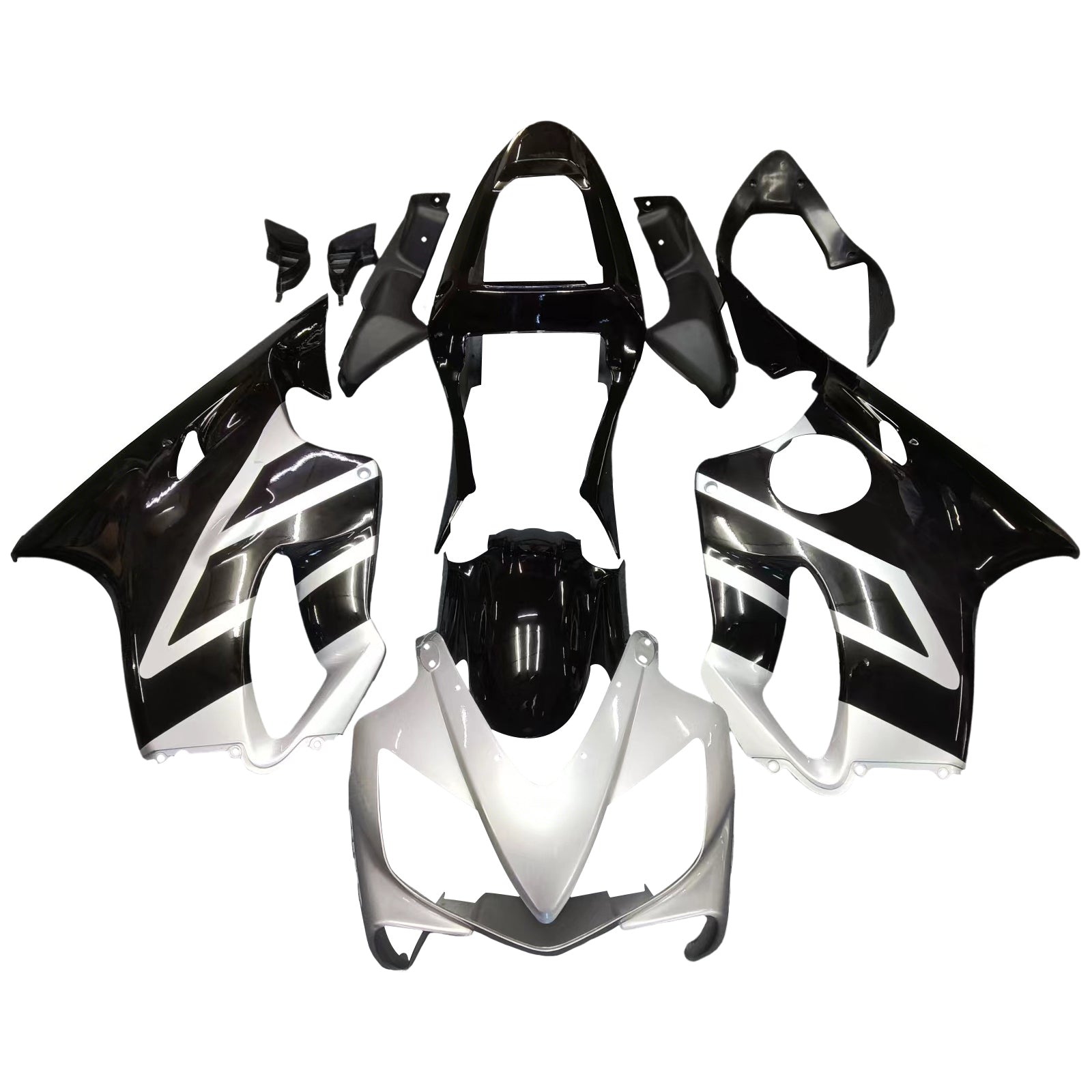 Amotopart 2001-2003 Honda CBR600F4i Fairing Grey&Black Kit