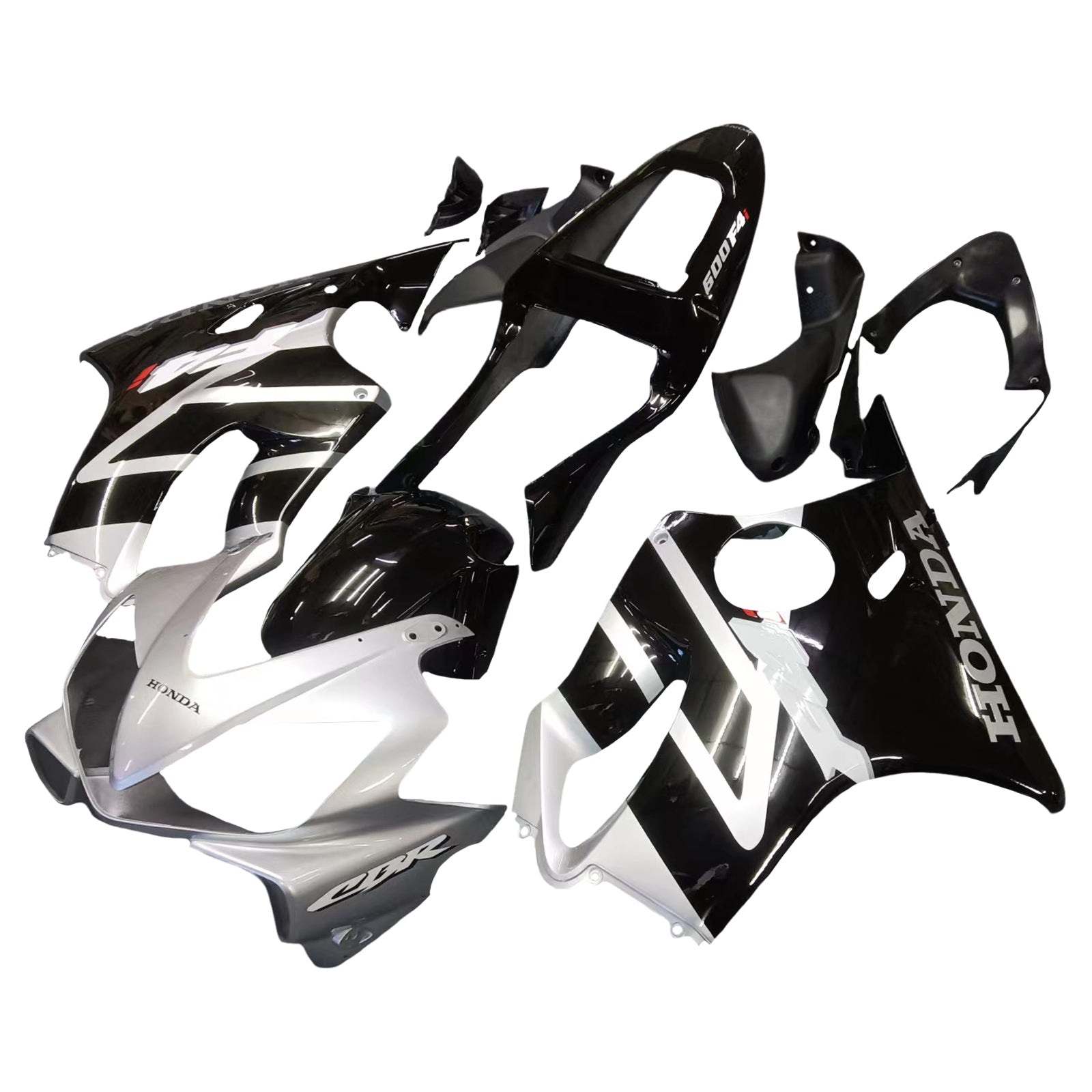 Amotopart 2001-2003 Honda CBR600F4i Fairing Grey&Black Kit