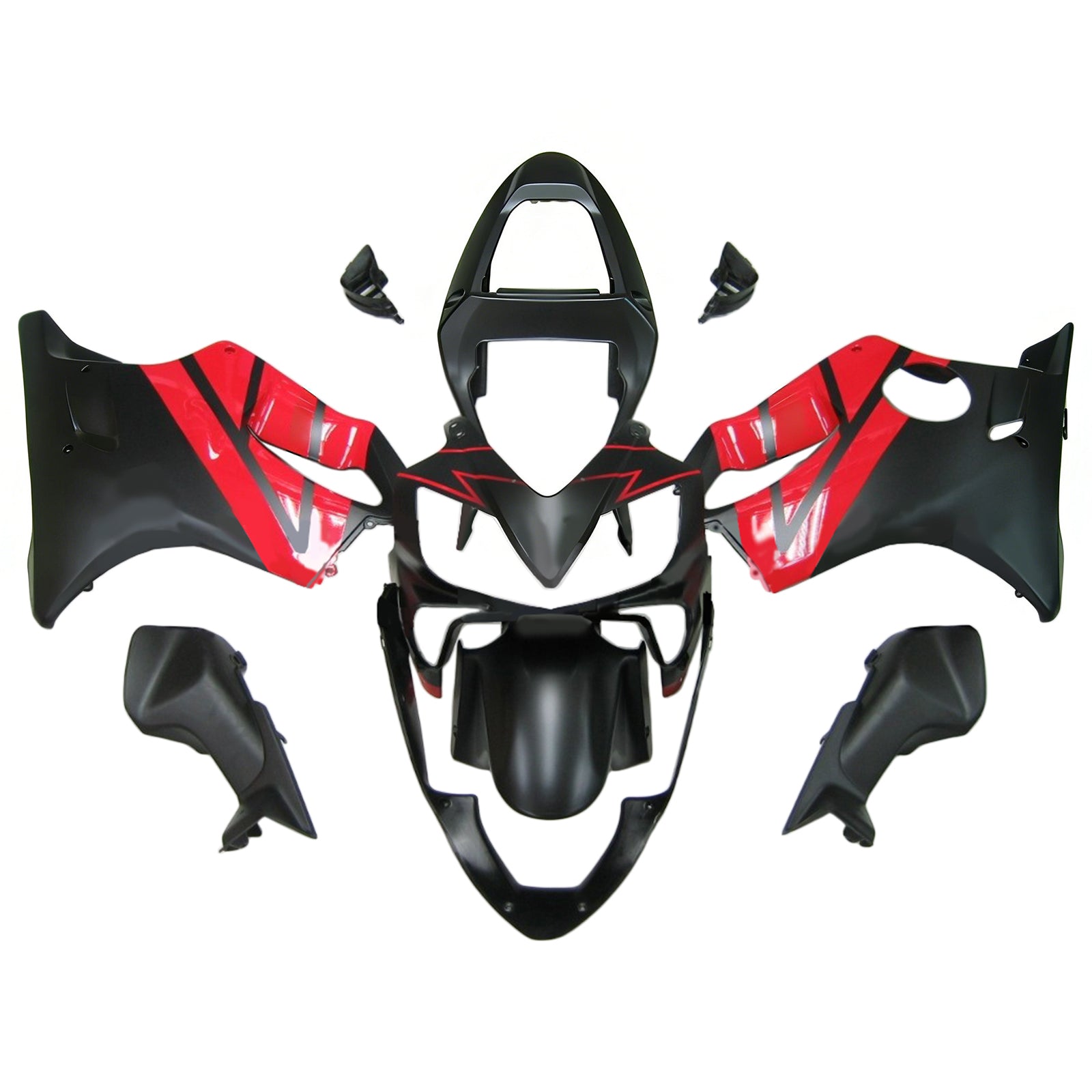 Carenado rojo Amotopart para Honda CBR600F4i 2001-2003&BKit estilo Lack2