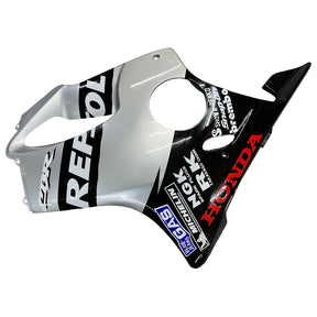 Amotopart 2001-2003 CBR600 F4i Honda Black&Silver Fairing Kit