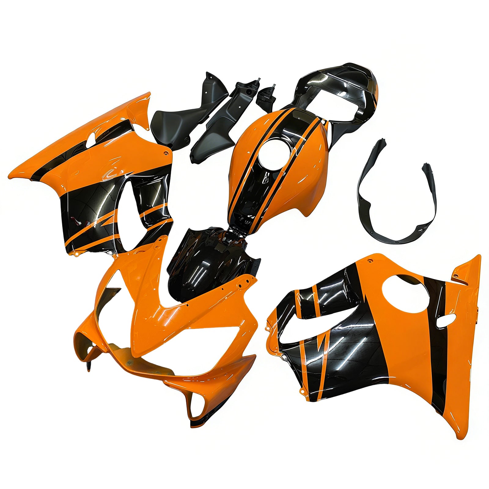 Amotopart 2001-2003 CBR600 F4i Honda Black&Orange Fairing Kit