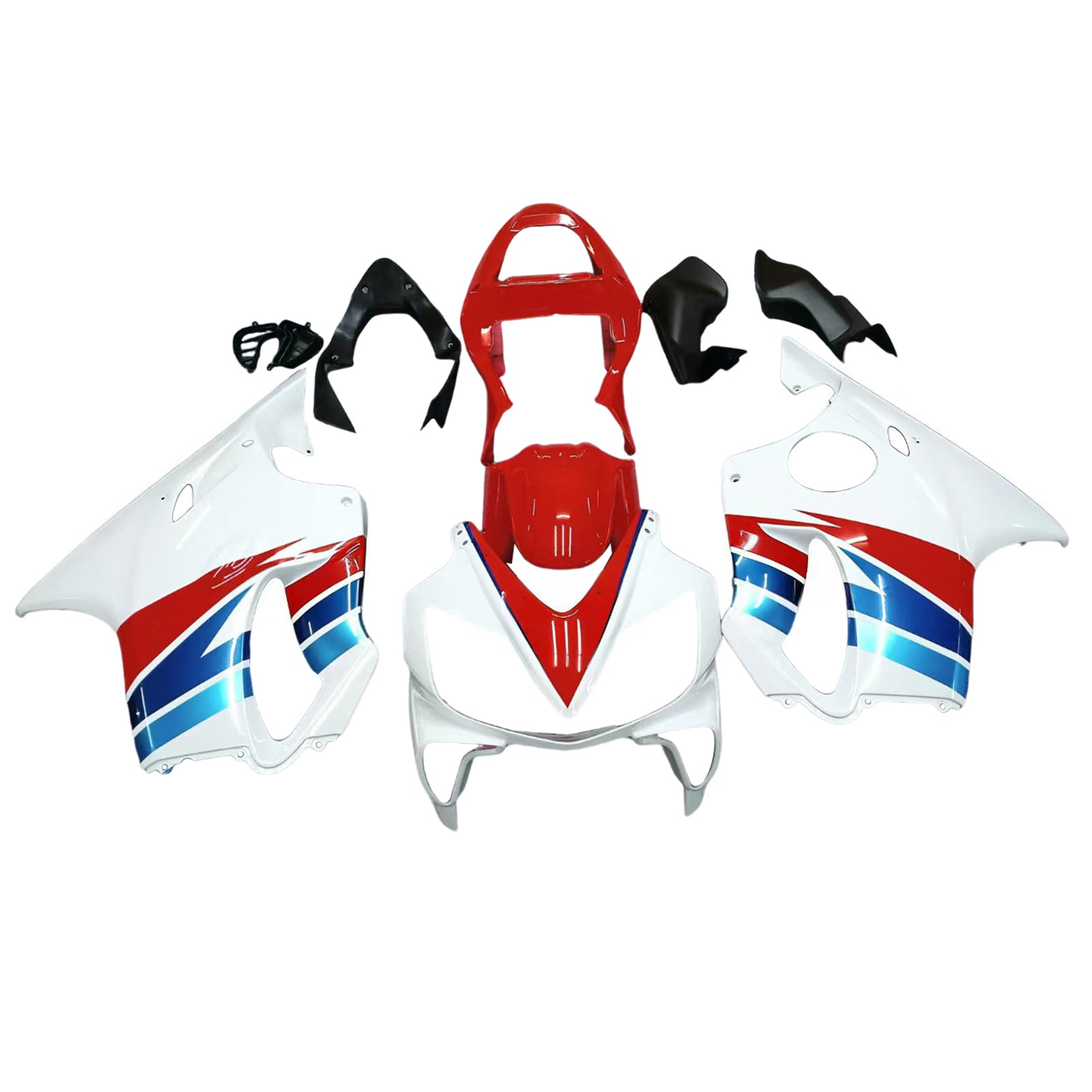 Amotopart 2001-2003 CBR600 F4i Honda Blue&Red Style3 Fairing Kit