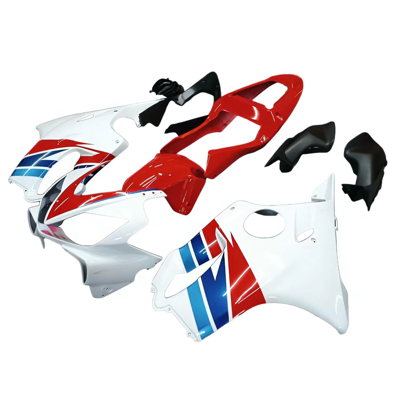 Amotopart 2001-2003 CBR600 F4i Honda Blue&Red Style3 Fairing Kit