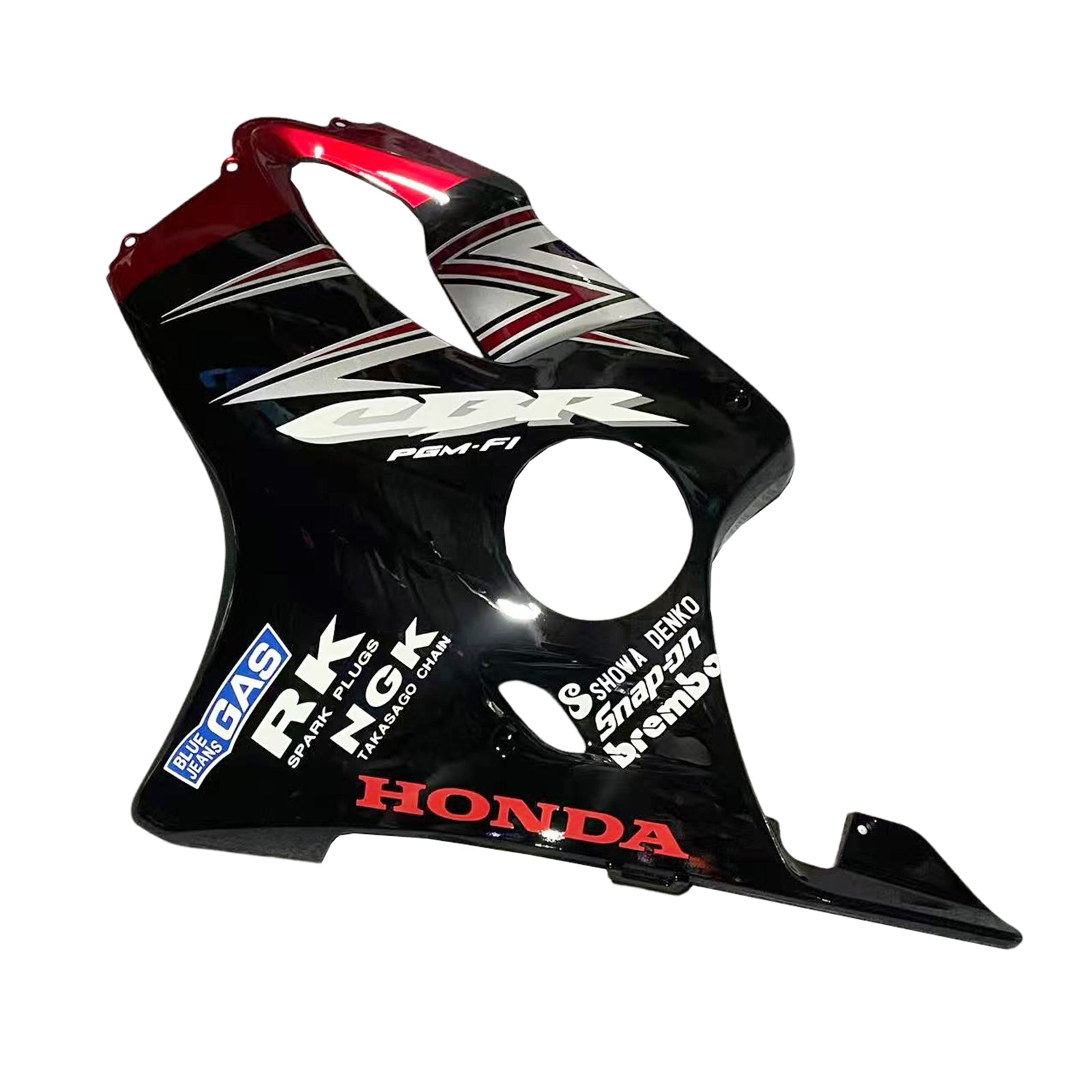Amotopart 2001-2003 CBR600 F4i Honda Black&Red with Logo Fairing Kit
