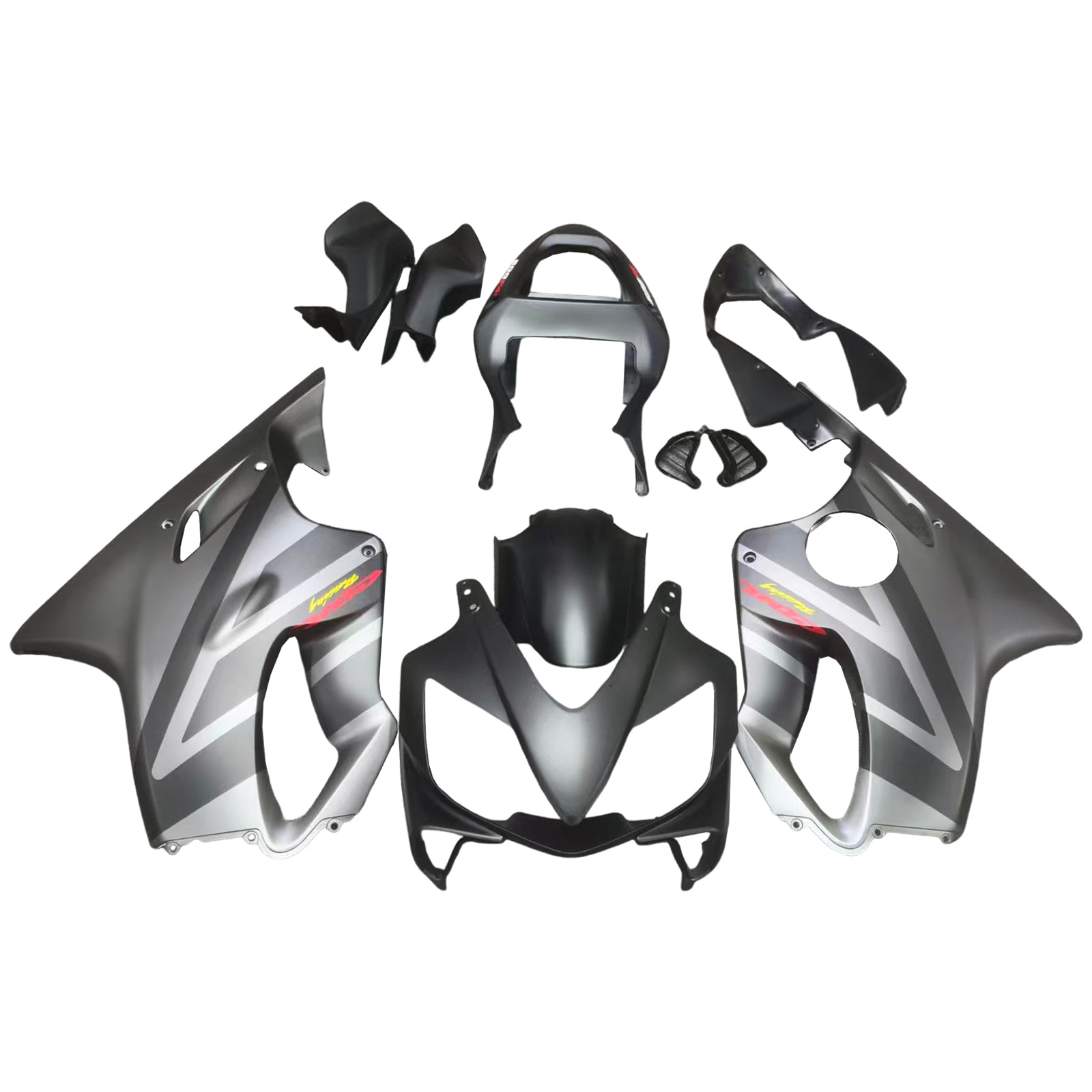 Amotopart 2001-2003 CBR600 F4I Honda Black & Grey Fairing Kit