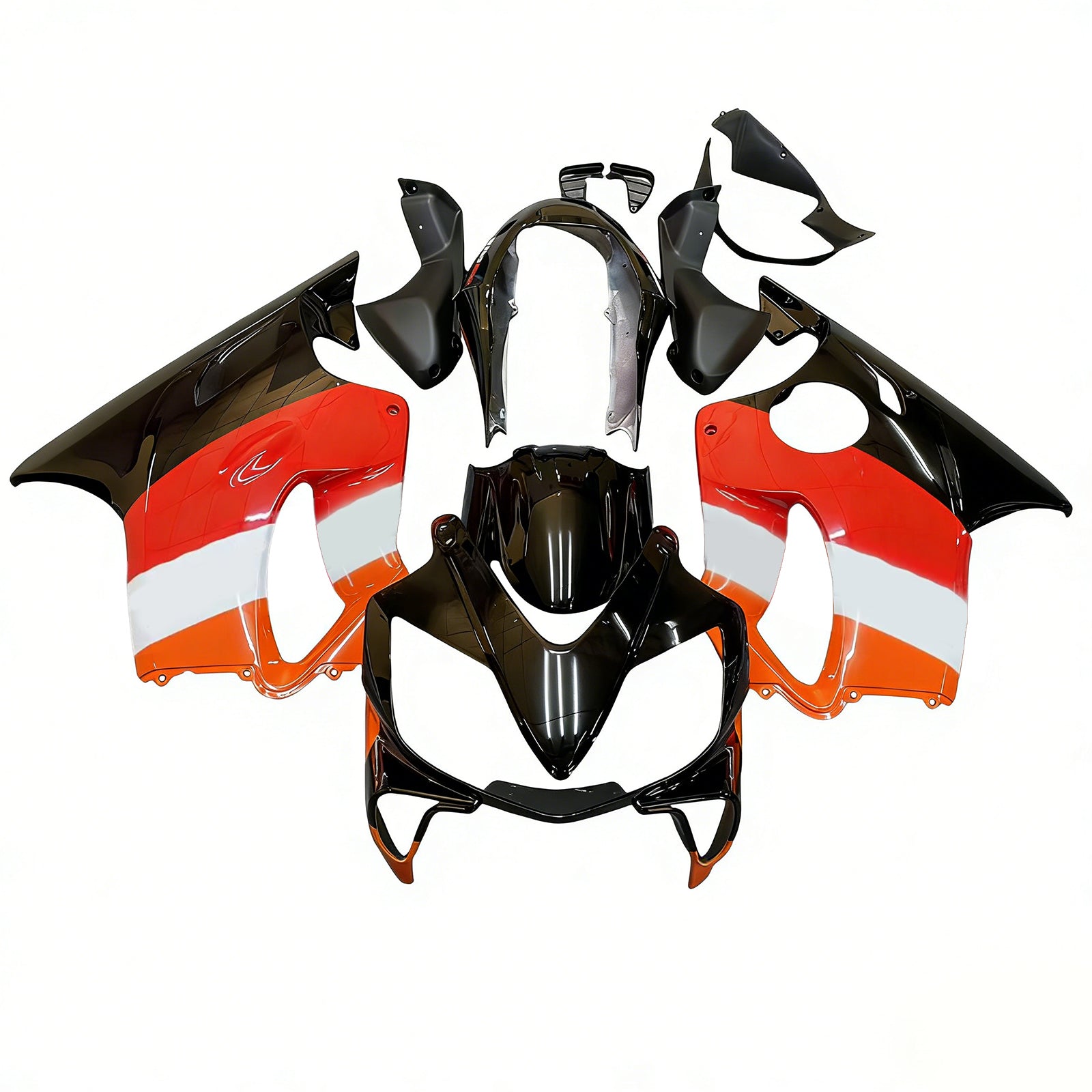 Amotopart 2004-2007 Honda CBR600 F4i Red & Orange Repjol Fairing Kit