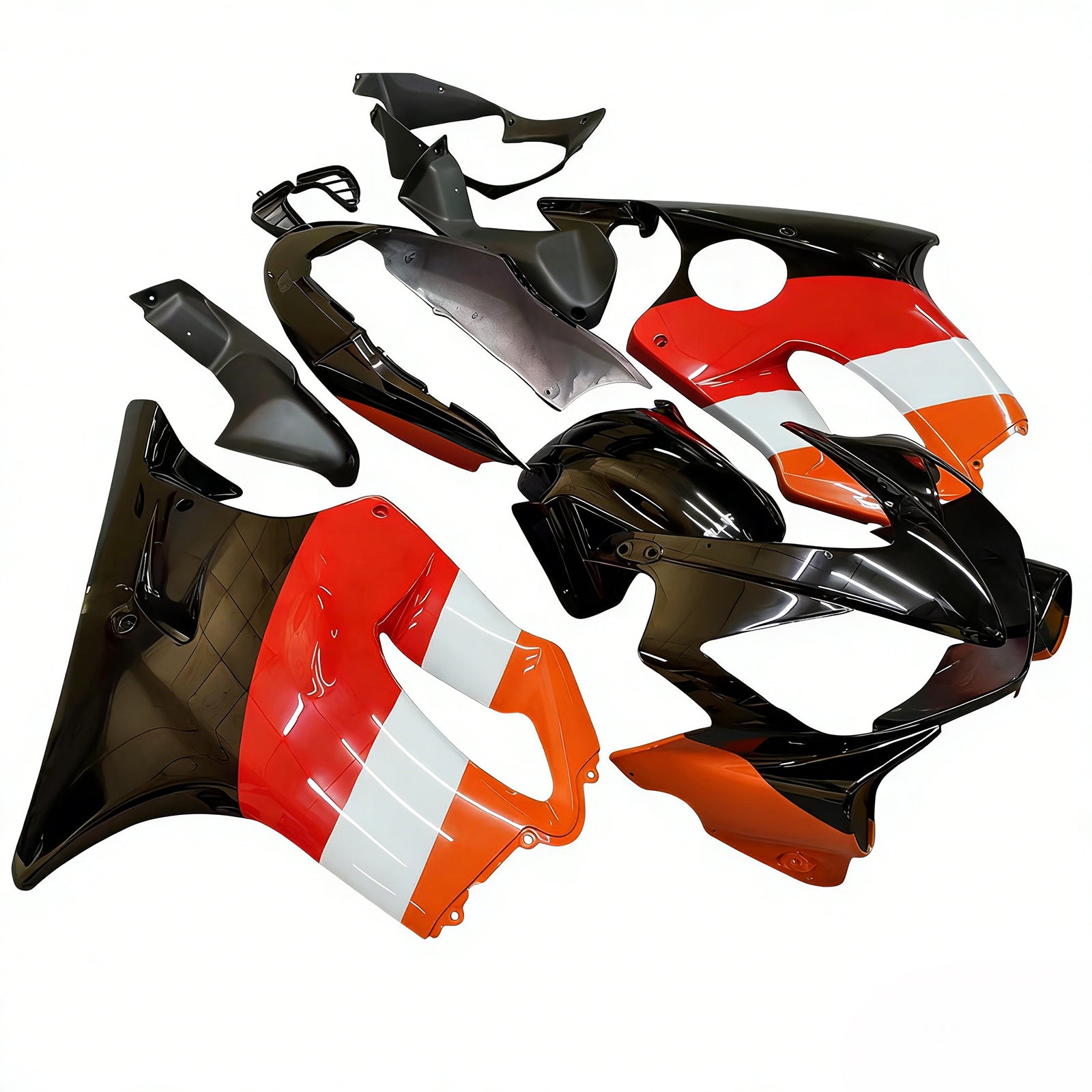 Amotopart 2004-2007 Honda CBR600 F4i Red&Orange Fairing Kit