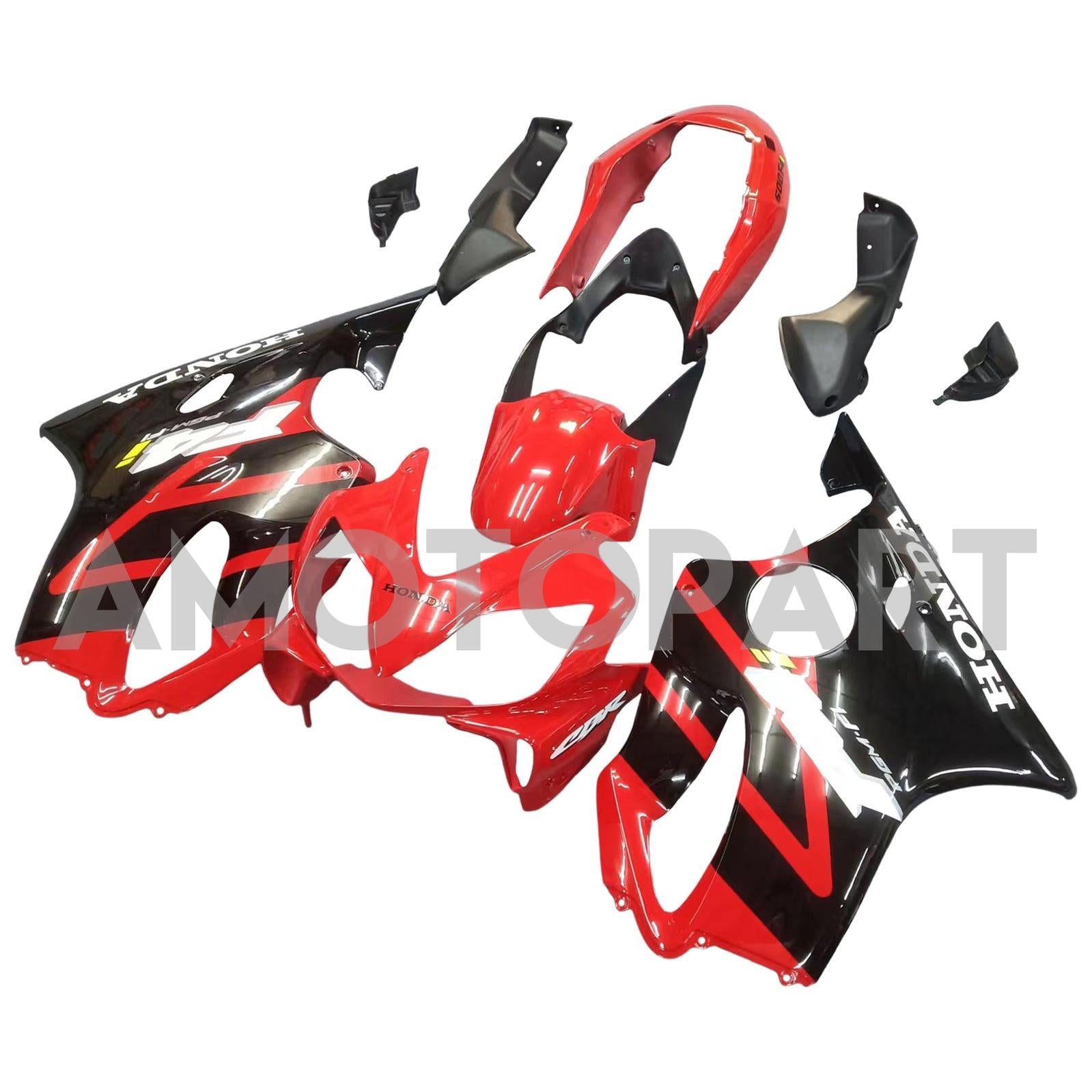 Amotopart 2004-2007 Honda CBR600 F4i Red&Black Fairing Kit