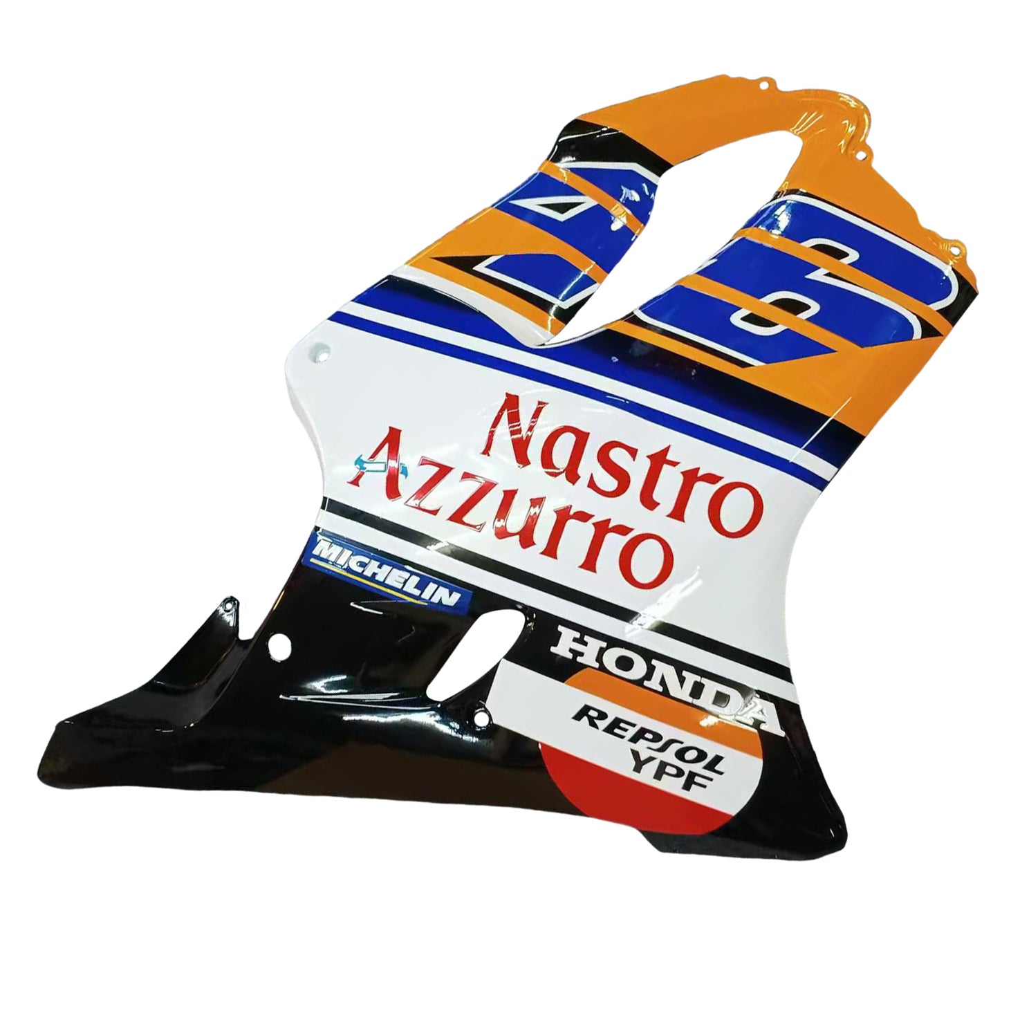 Amotopart 2004-2007 Honda CBR600 F4I Blue & Yellow With Logo Style3 Fairing Kit