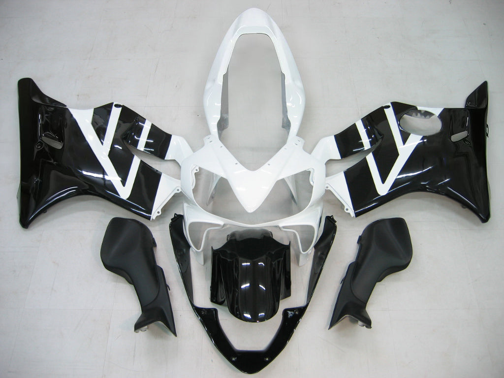 Amotopart 2004-2007 Honda CBR600 F4i Weiß&Schwarzes Verkleidungsset