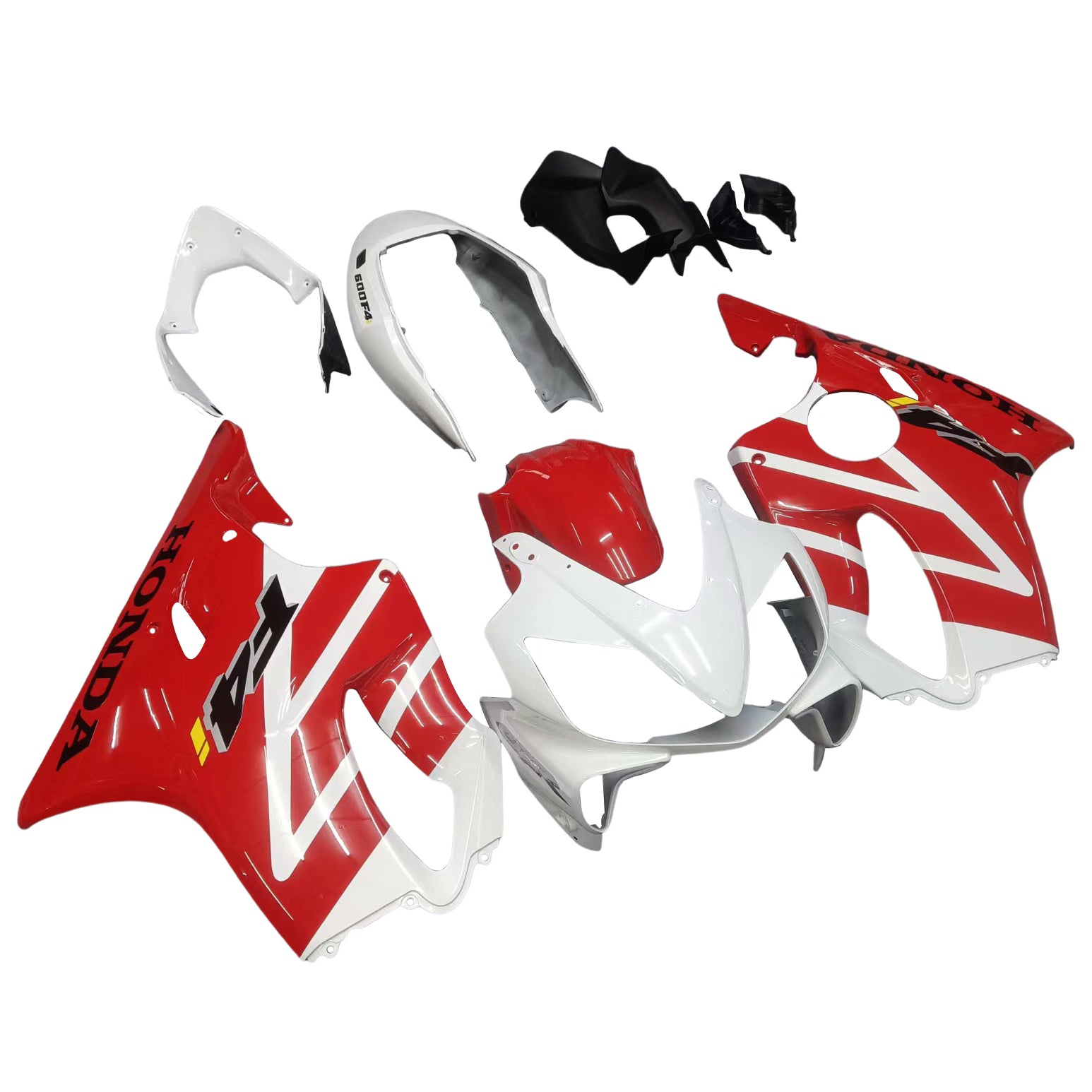 Amotopart 2004-2007 Kit carena Honda CBR600 F4i rosso e bianco