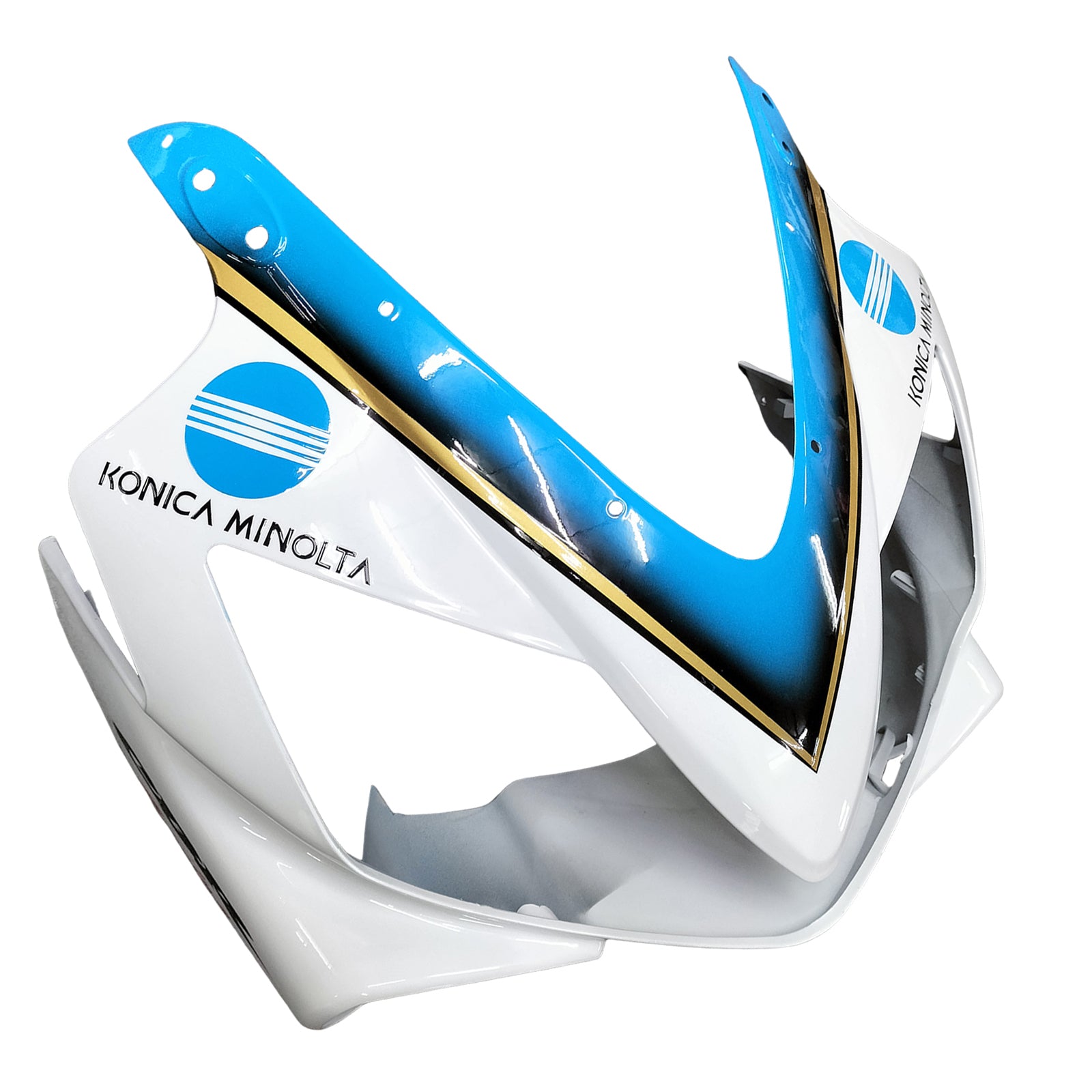 Amotopart 2004-2007 CBR600 F4i Honda White Light Blue Fairing Kit